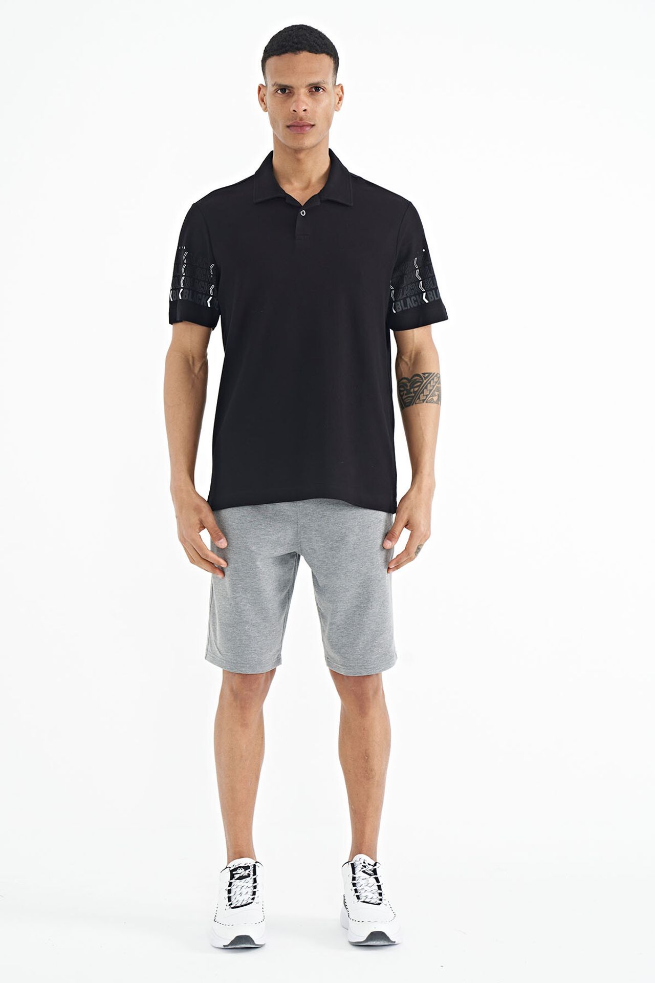 TOMMY Printed Polo Collar T-Shirt 2