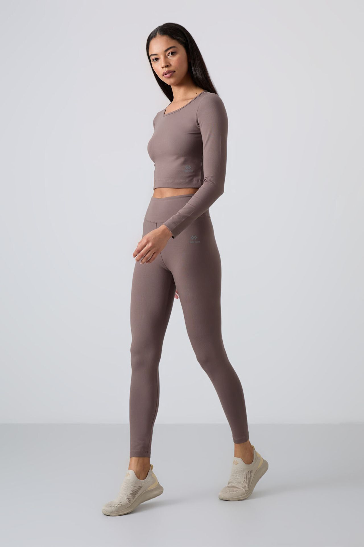 TOMMY Cotton Elastane Crop T-Shirt And Leggings Set 2