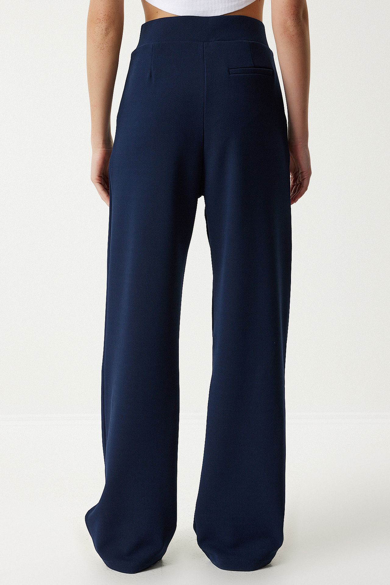 ISTANBUL High Waist Textured Palazzo Pants 5