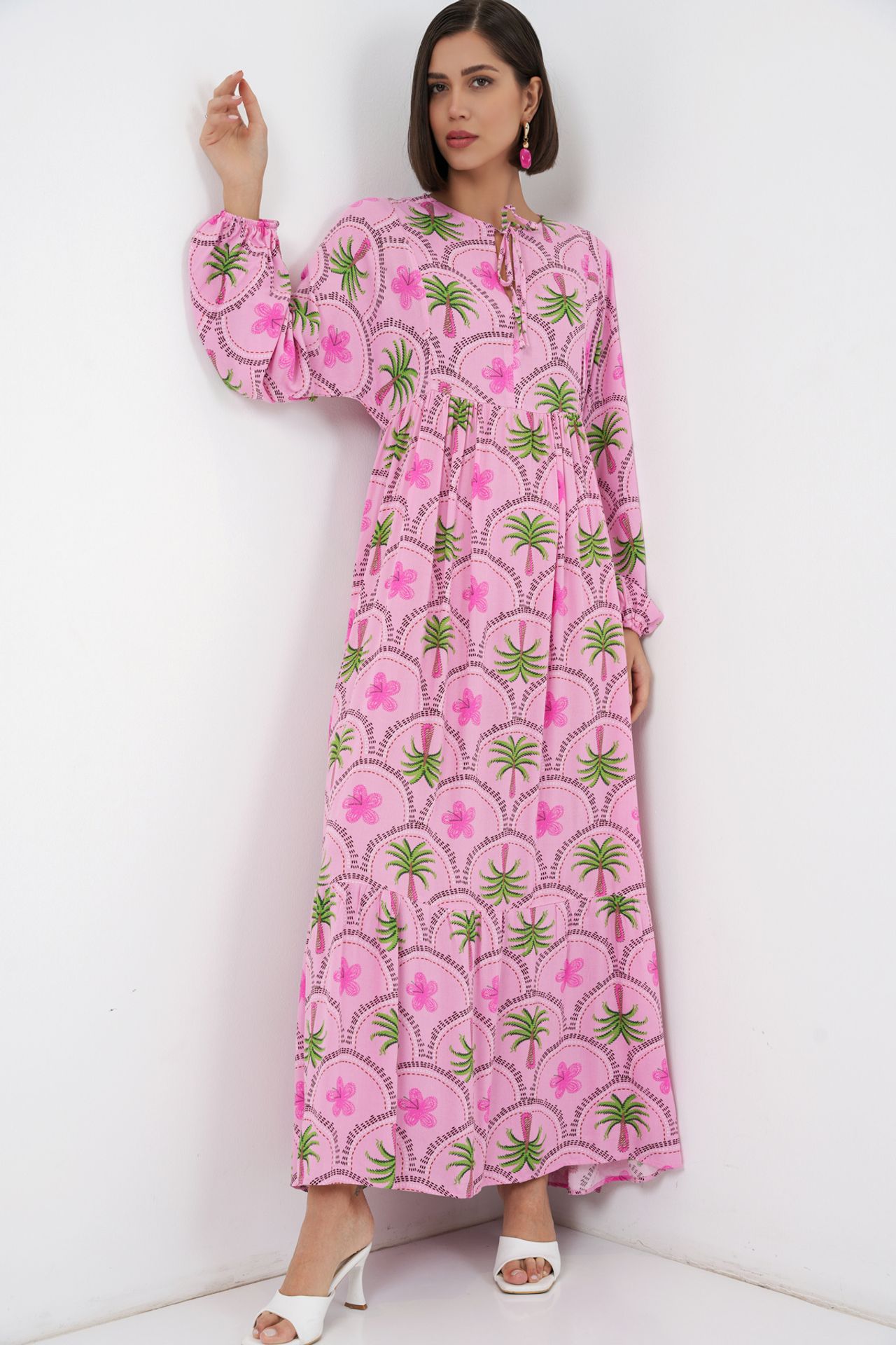 BDART Tropical Printed Maxi Dress with Button Closure 3