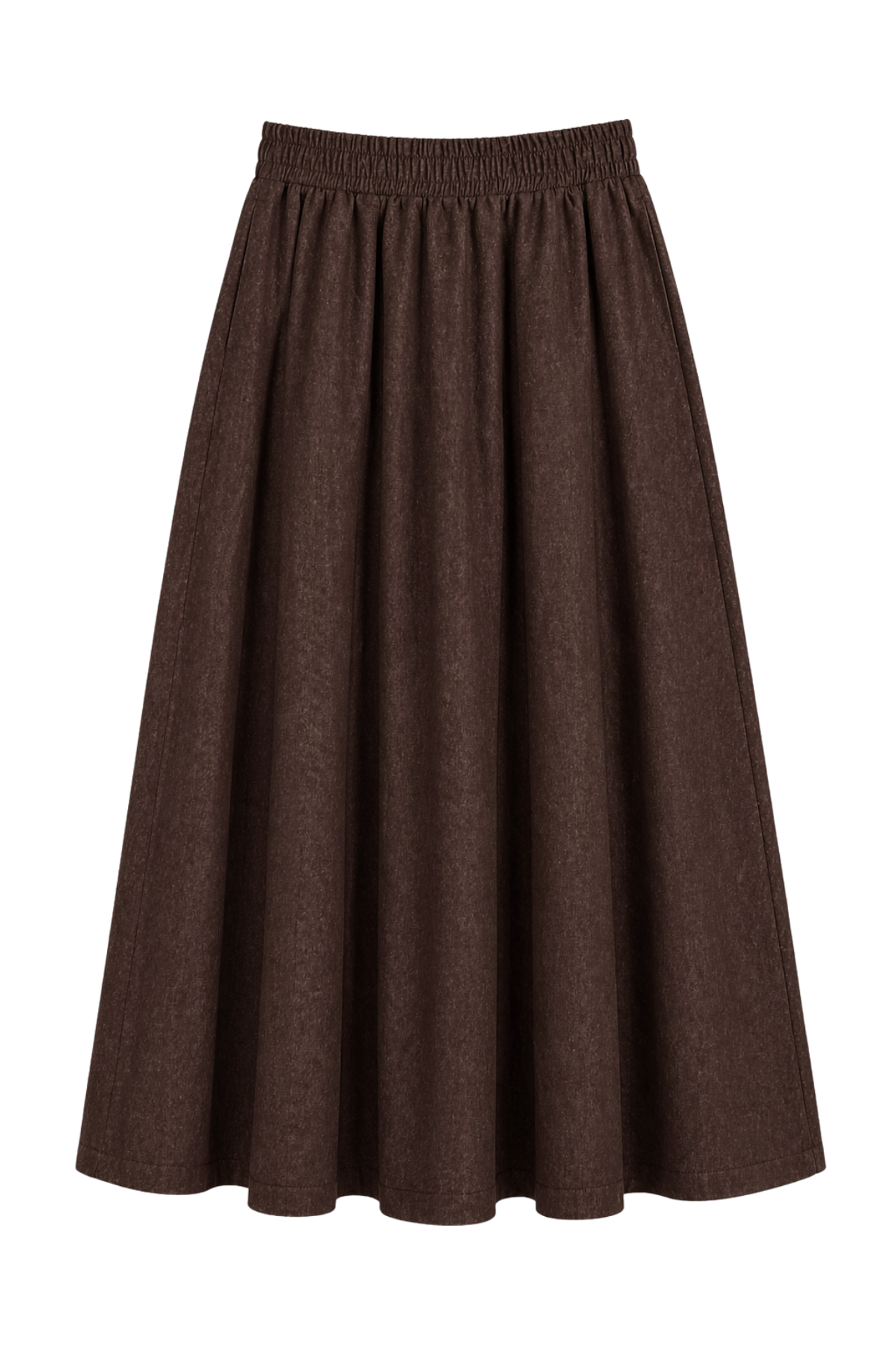MIXRAY High Waist A-Line Midi Denim Skirt 3