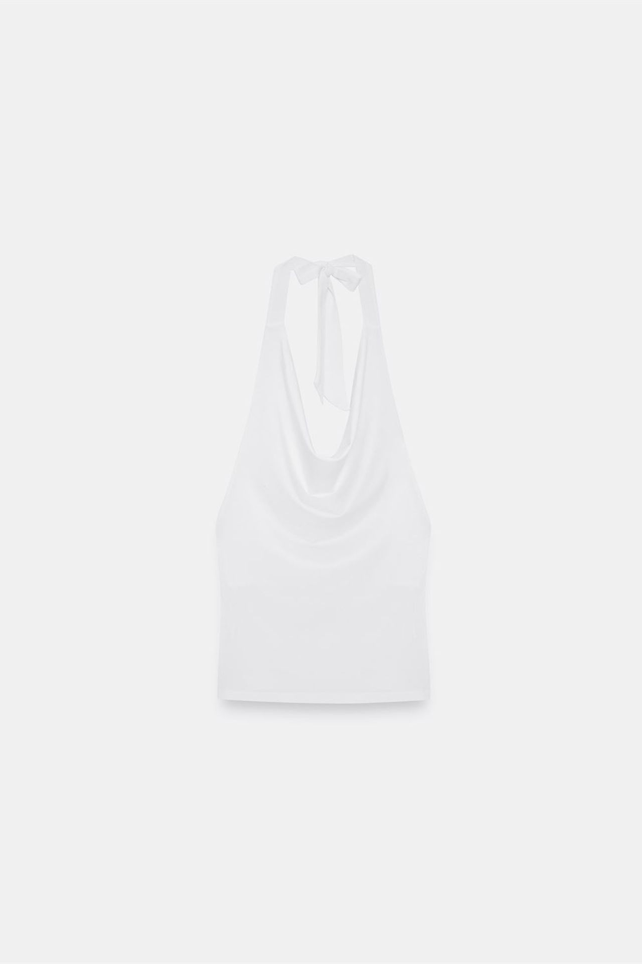 DILVIN Sleeveless Cowl Neck Tie Blouse 5
