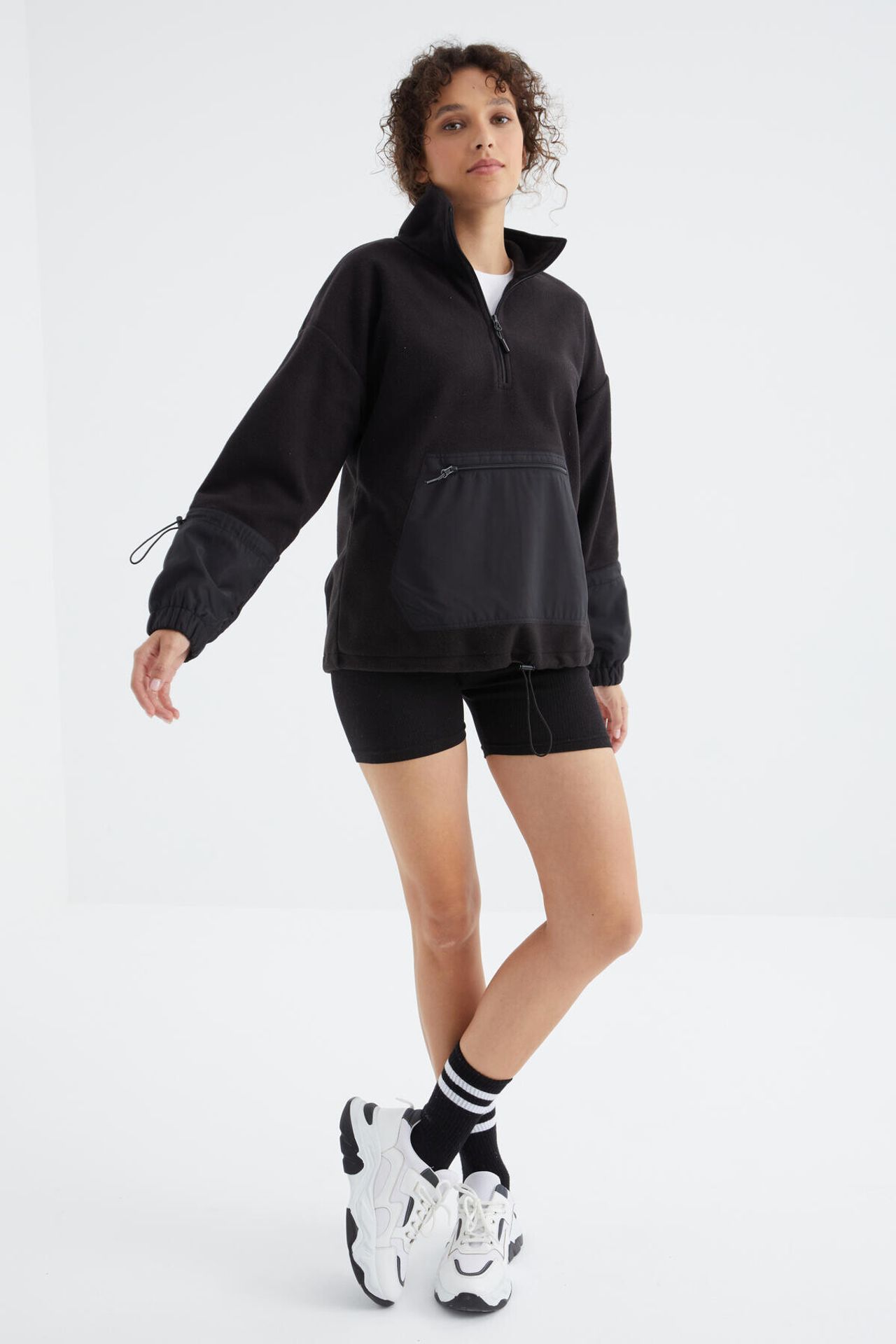 TOMMY Oversized Plush Half-Zip Sweatshirt 5