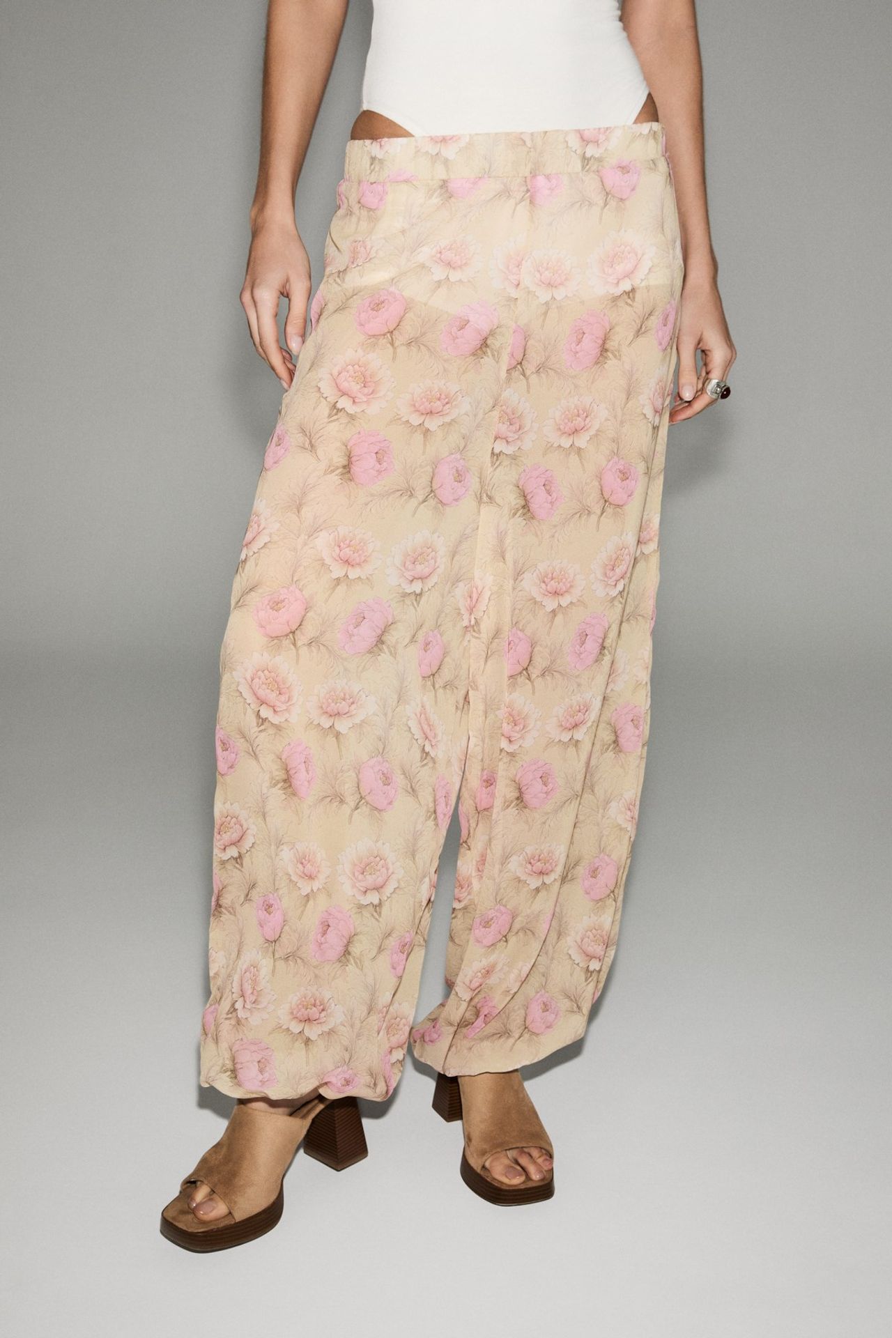 GRIMELANGE Leopard Elastic-Waist Hareem Pants 4