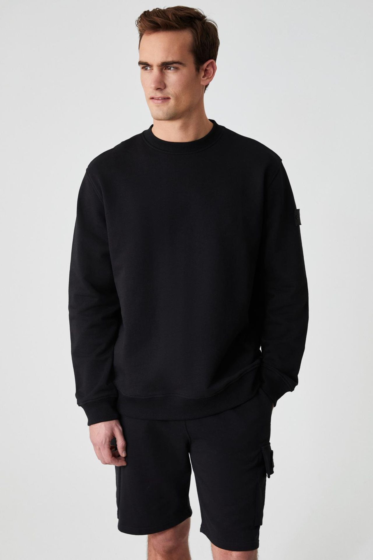 GRIMELANGE Nakışlı Bisiklet Yaka Sweatshirt 3