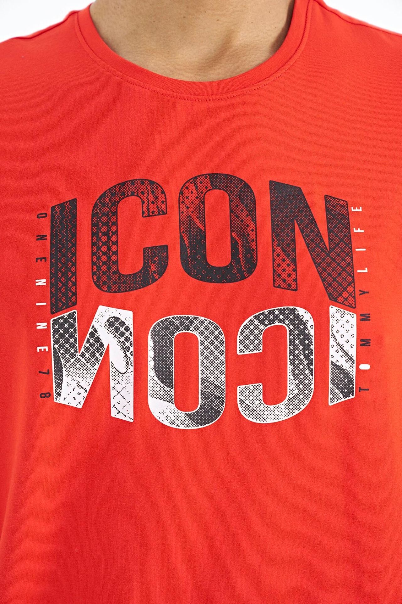 TOMMY Printed Crew Neck T-Shirt With Patch 3