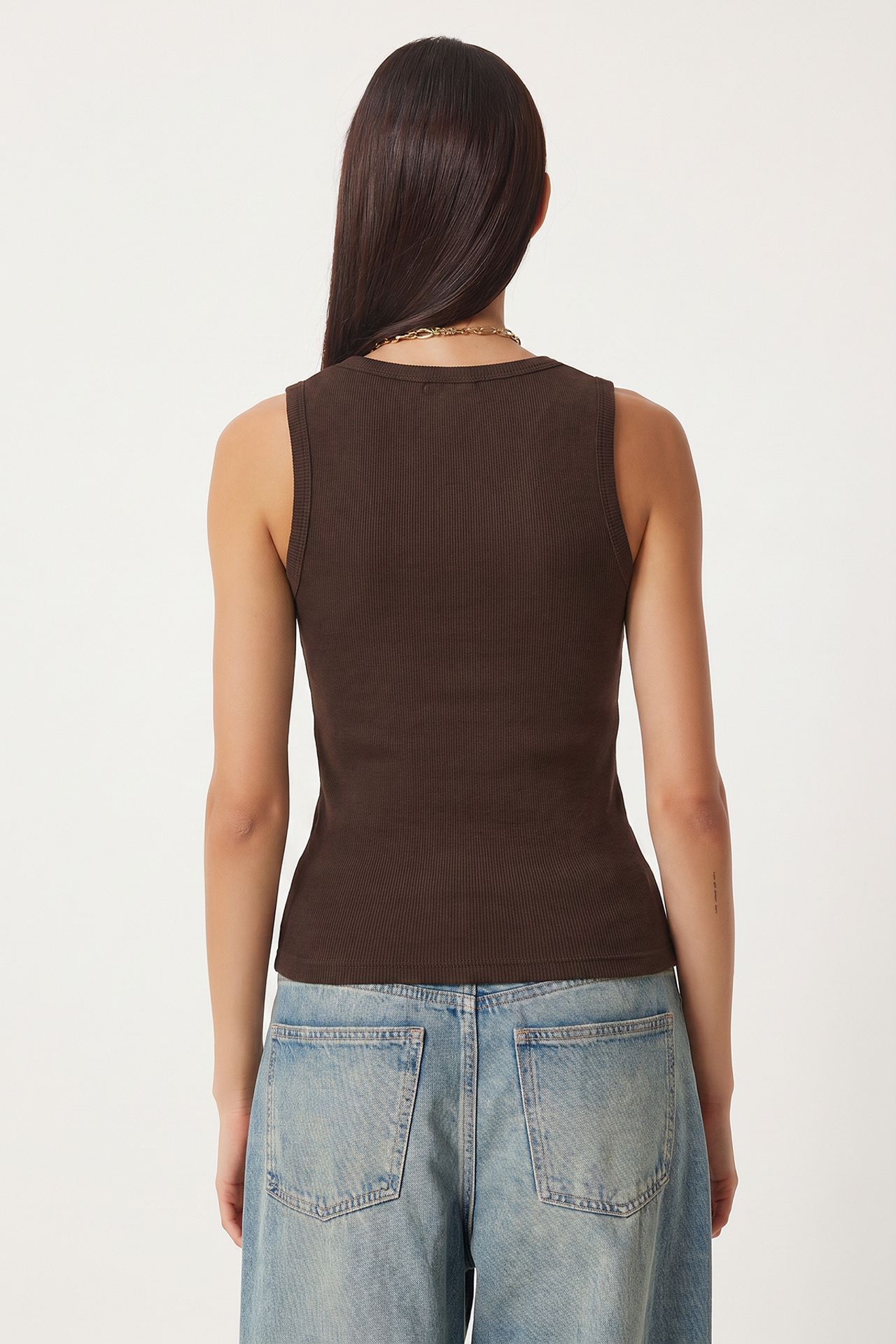 ISTANBUL Fitted U Collar Knitted 2- Pack Tank Top 3