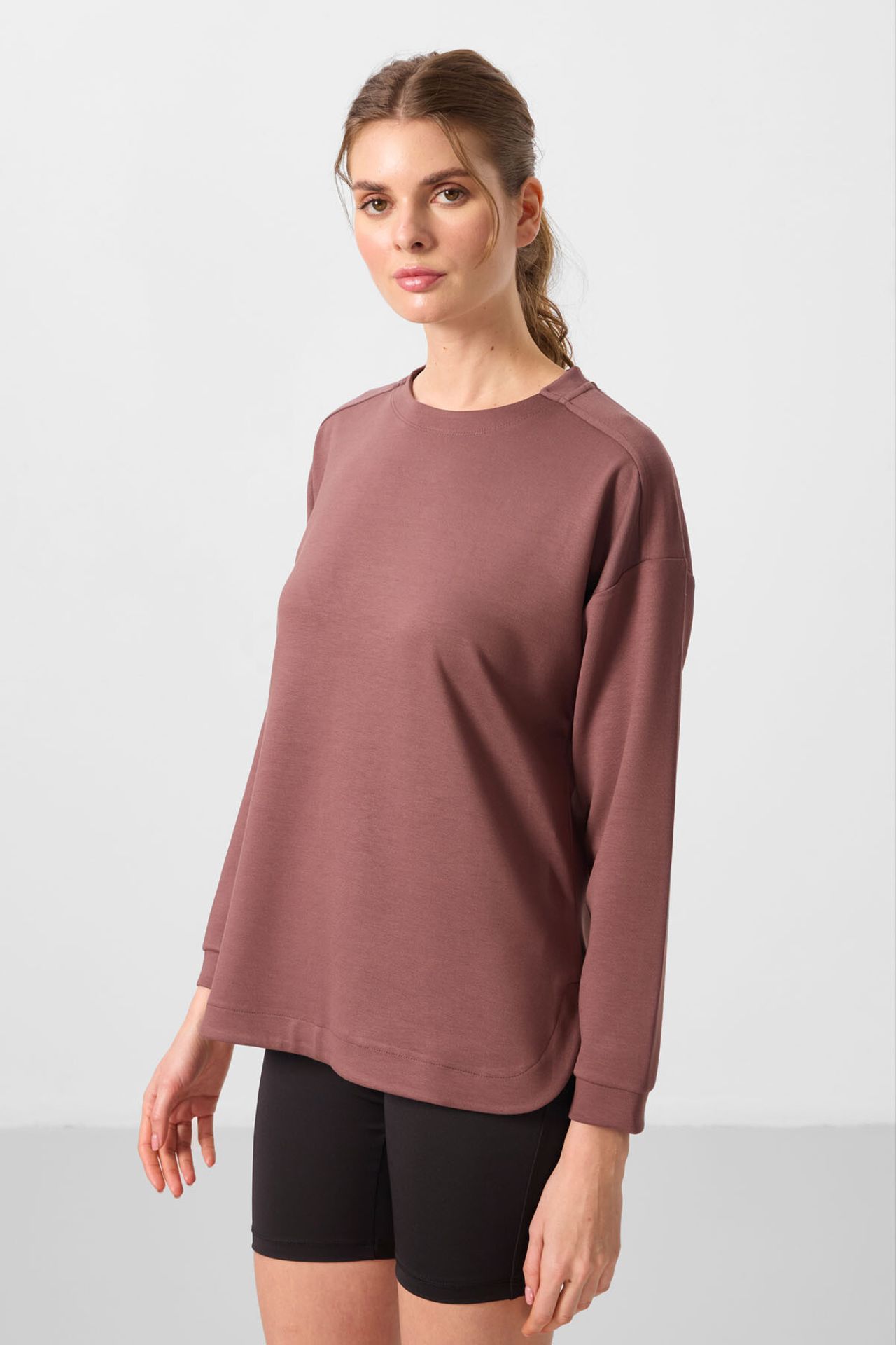 TOMMY Long-sleeve Jersey Tunic Top 4