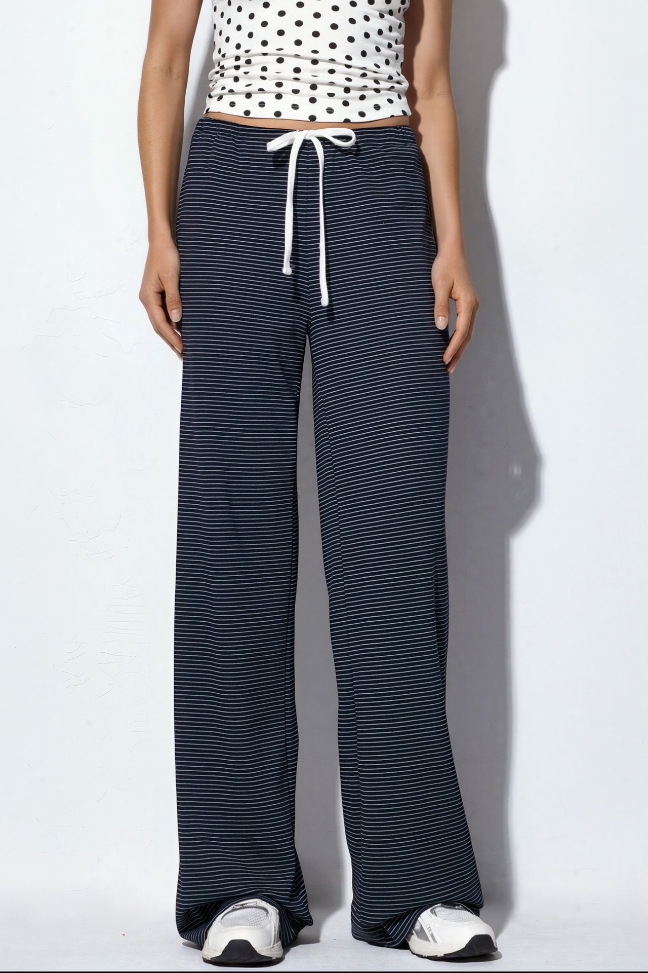 BUSEM Striped Straight-leg Sweatpants 1