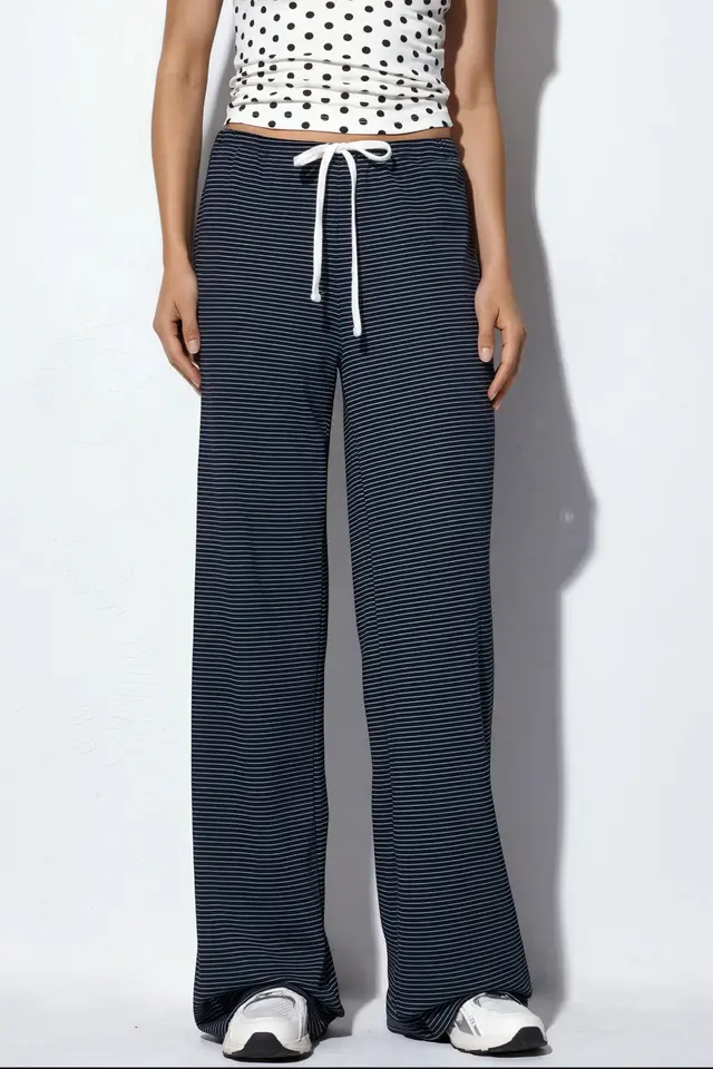 BUSEM Striped Straight-leg Sweatpants