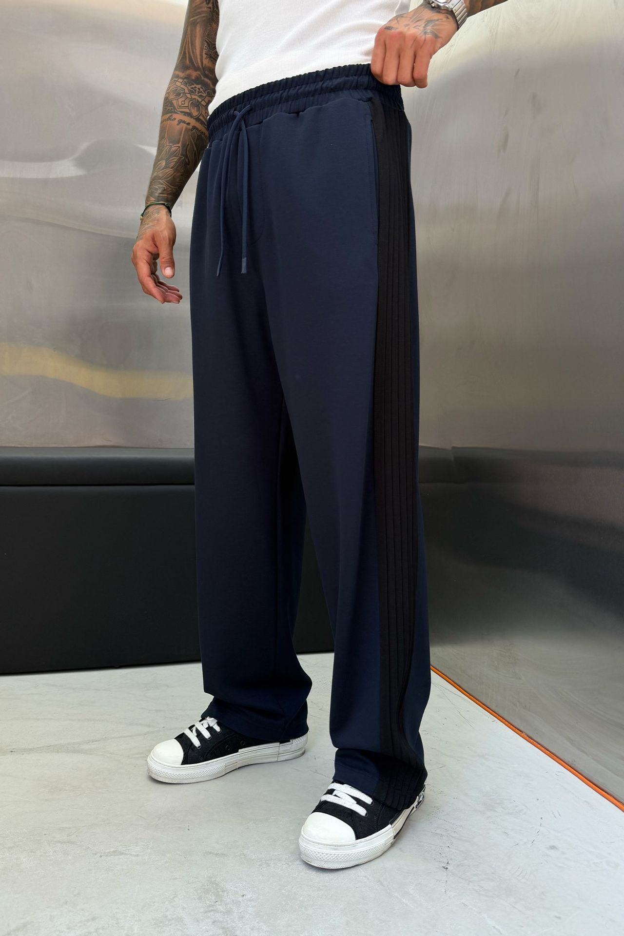 NOMARC Uzun Geniş Paça İpli Jogger Eşofman 1