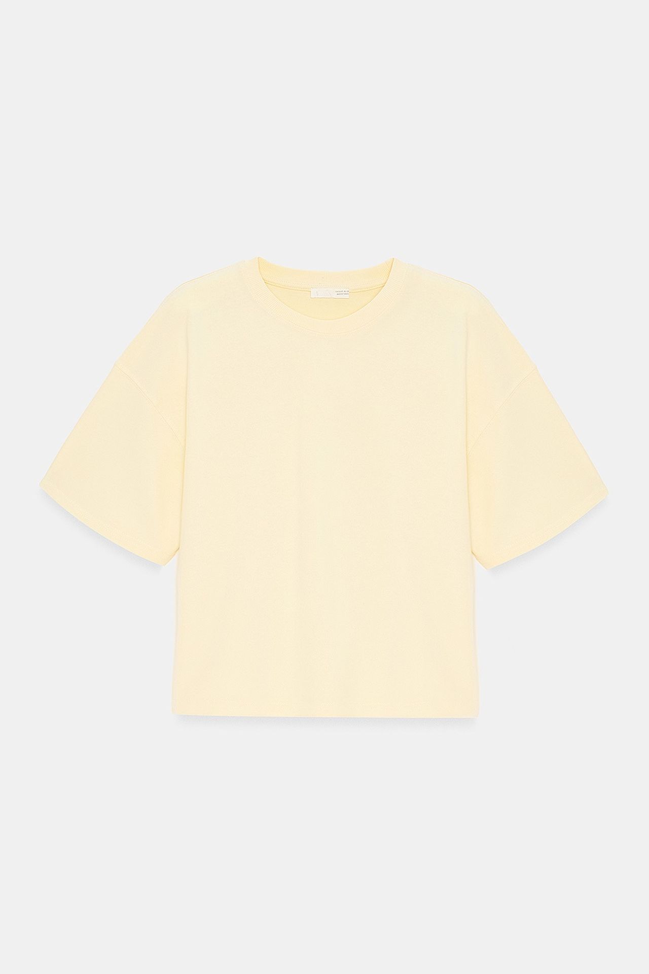 DILVIN Oversize Pamuklu Bisiklet Yaka Tişört 5