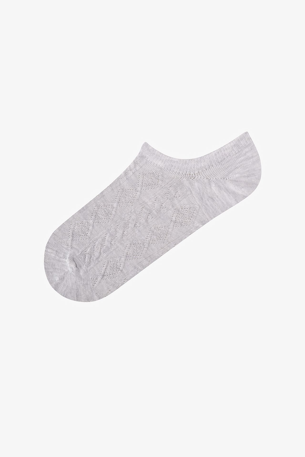 PENTI Diamond Jacquard Cotton Pair Sneaker Socks 3