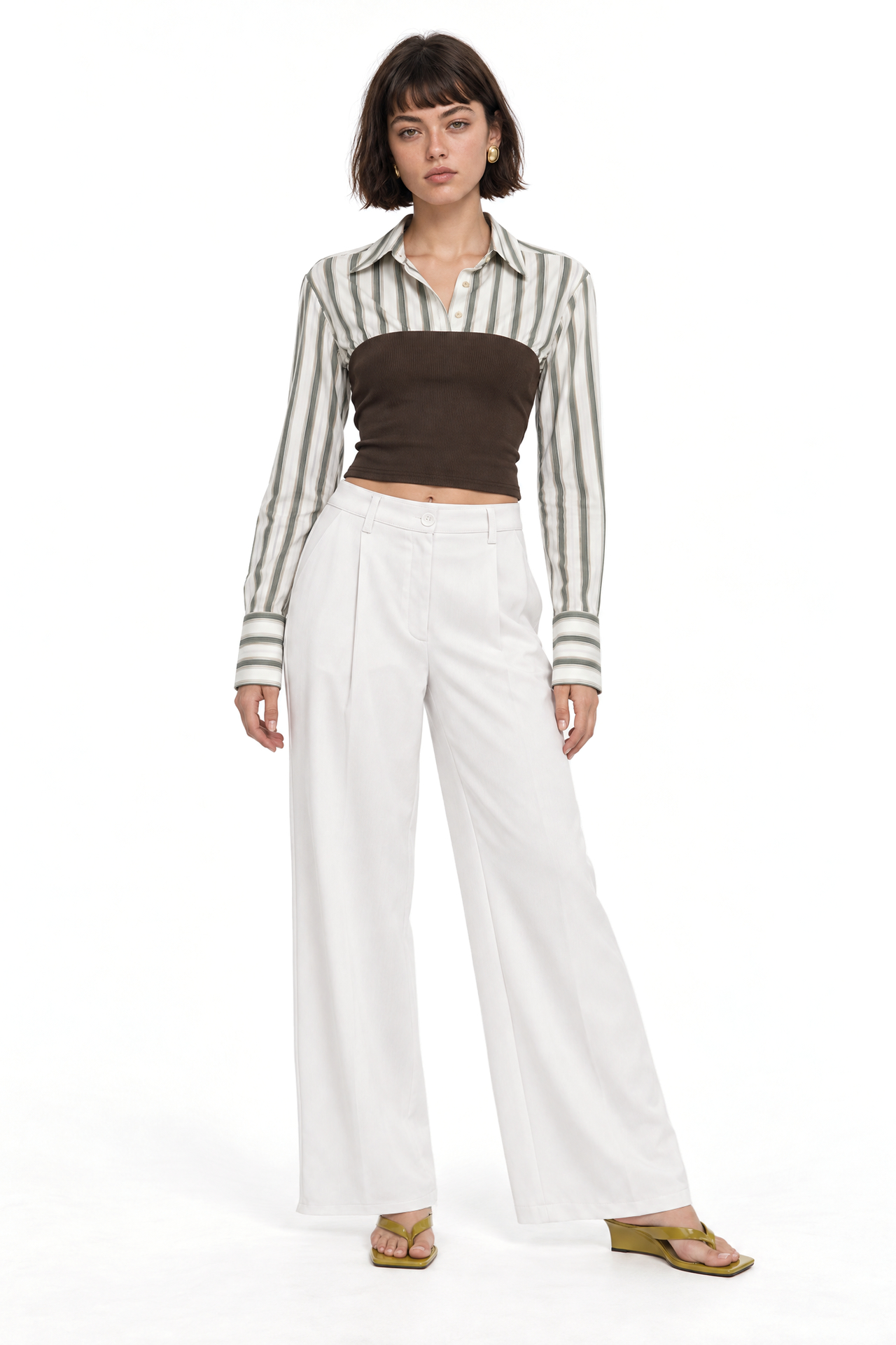 MIXRAY Women’s High Waist Wide Leg Pants 3