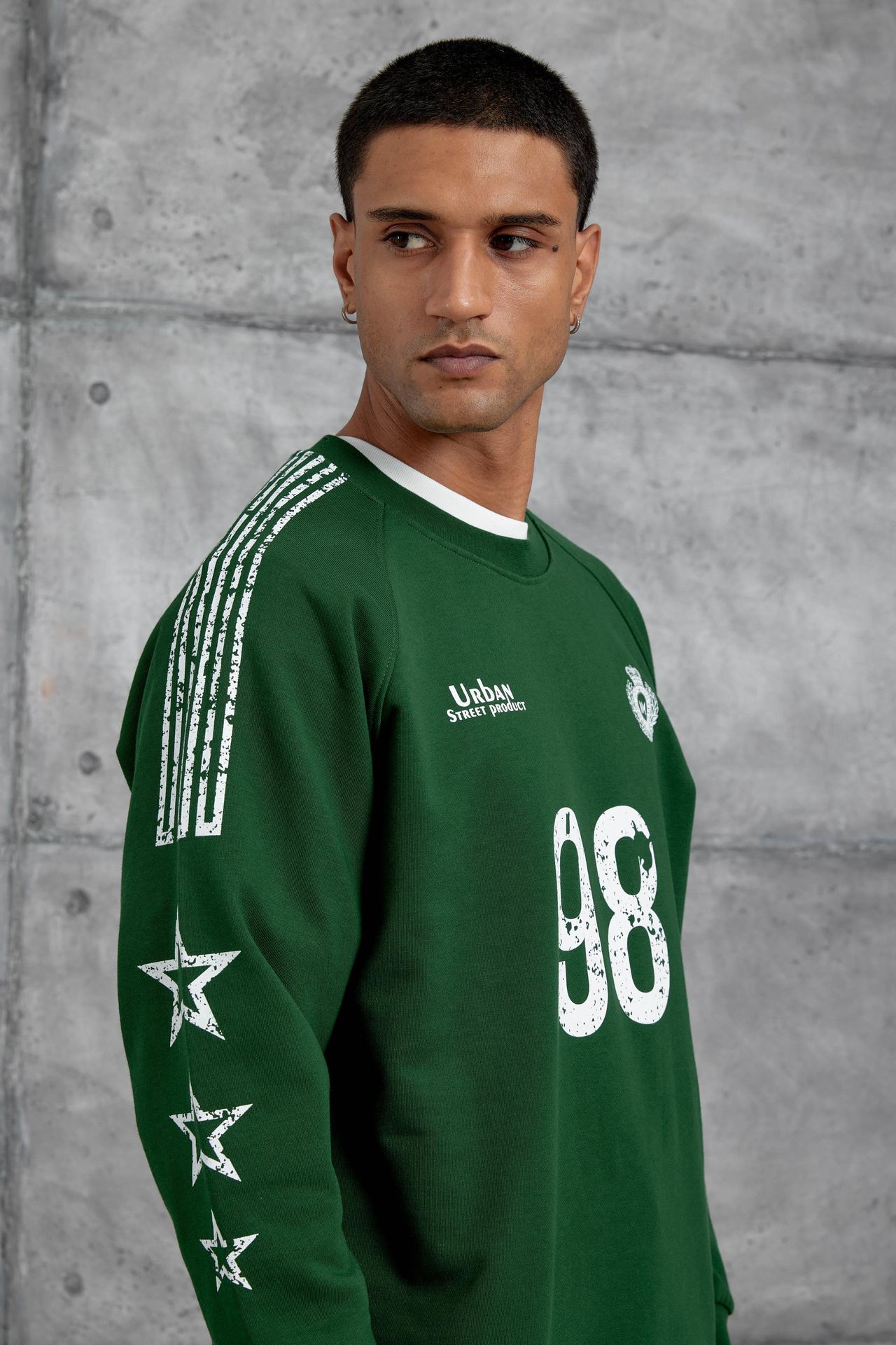 NOMARC Rahat Bisiklet Yaka Uzun Kollu Sweatshirt 3