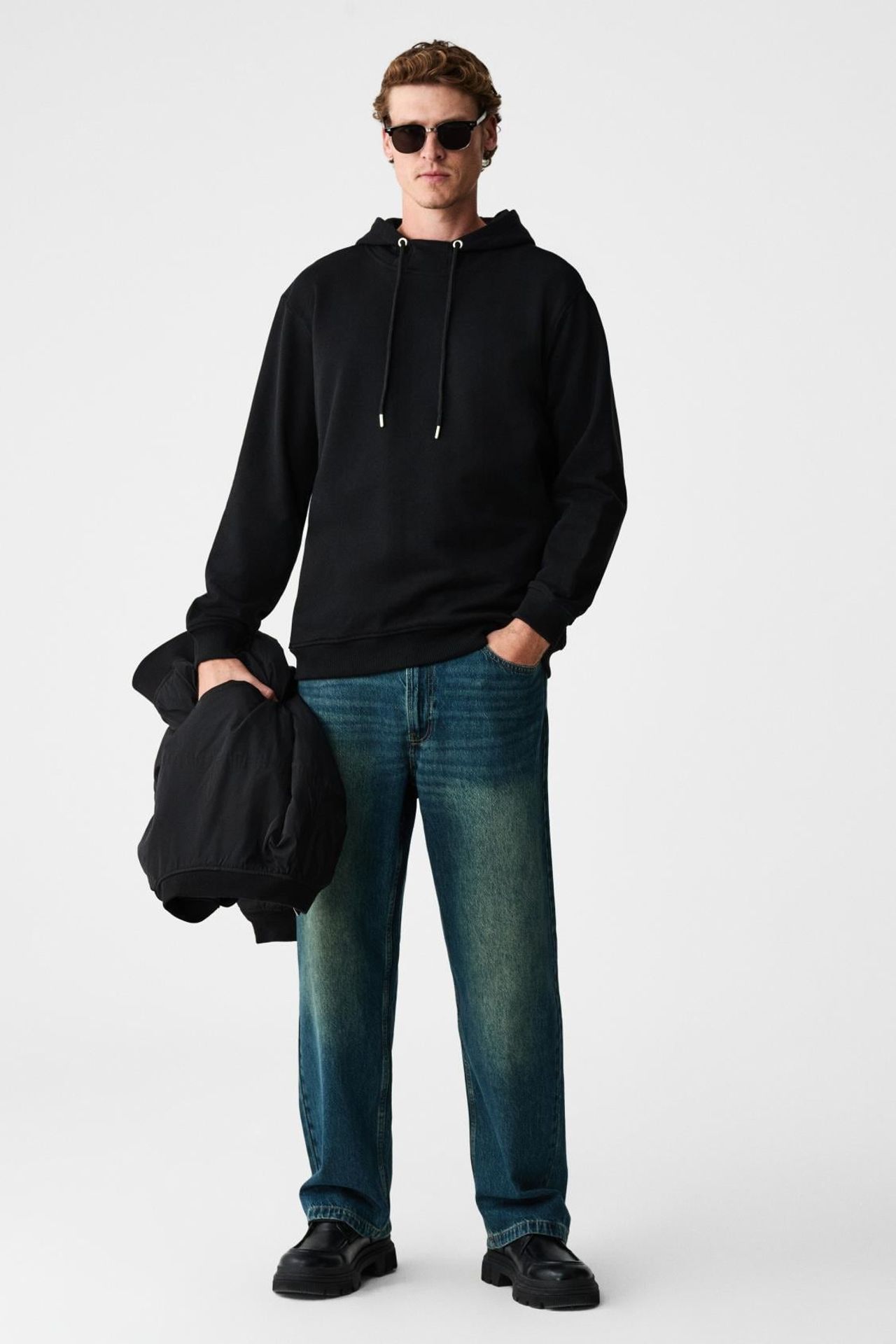 GRIMELANGE Kapüşonlu Cepli Oversize Sweatshirt 2