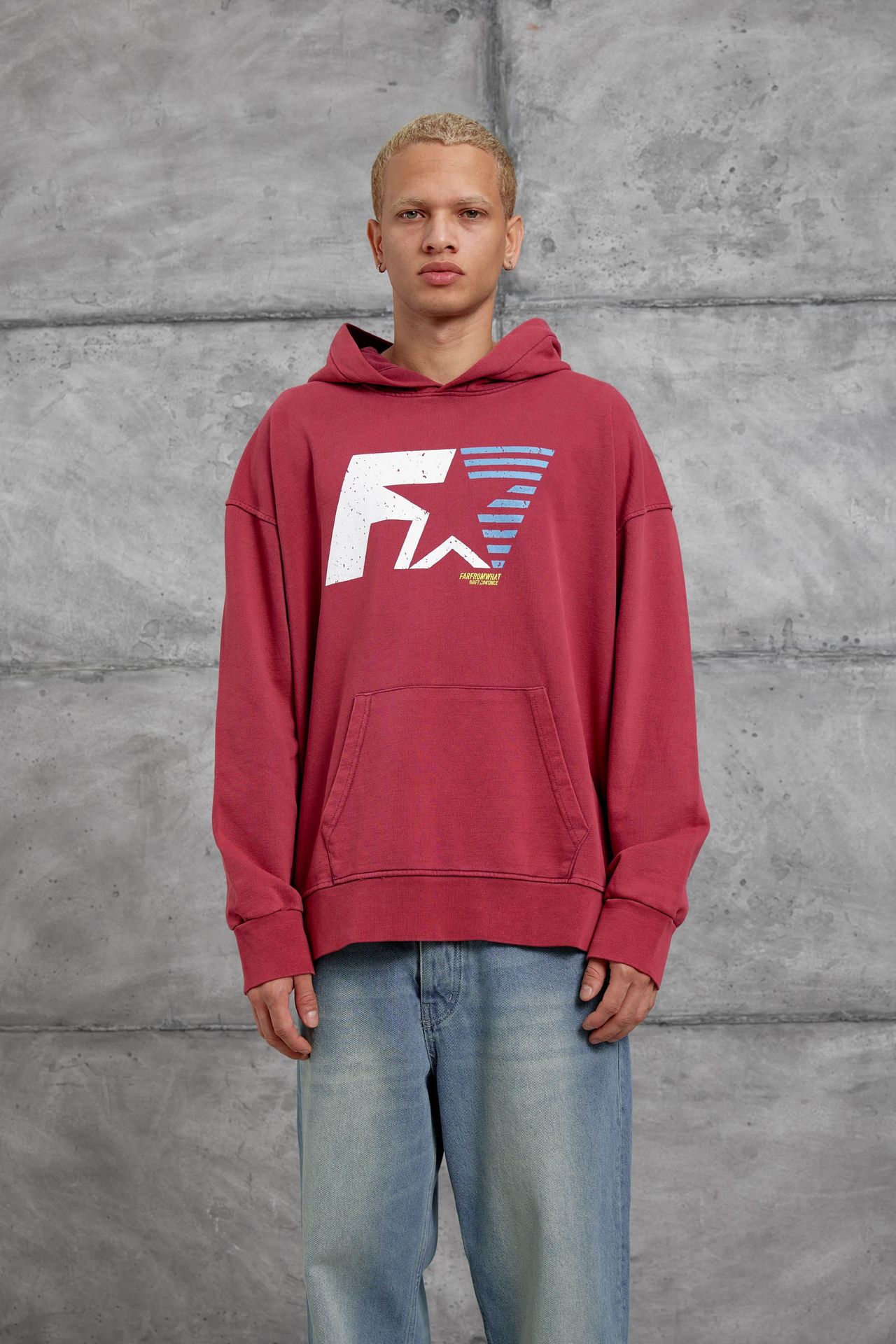NOMARC Bol Kesim Kapüşonlu Logolu Sweatshirt 1