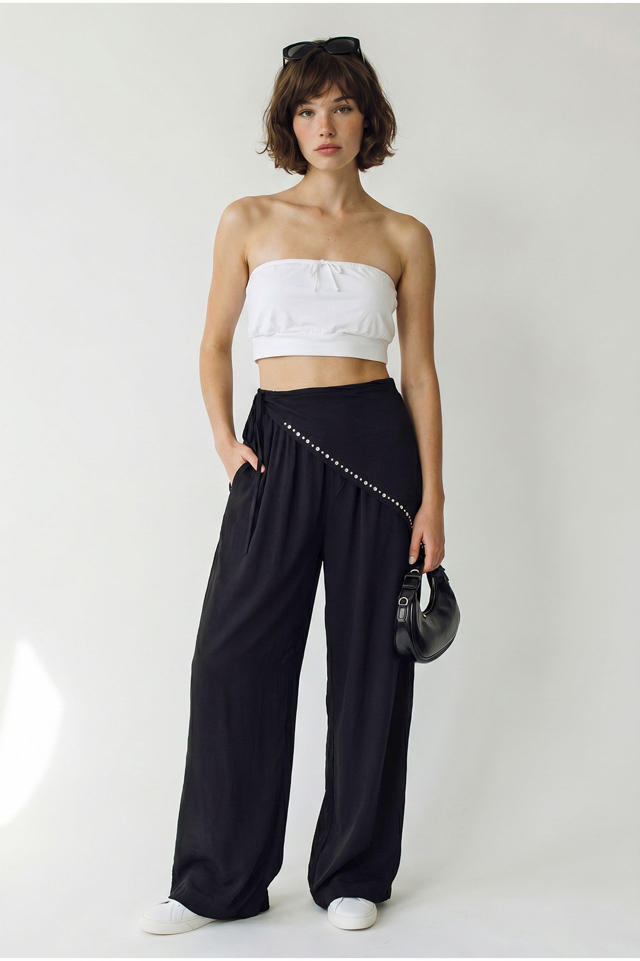 LUCCI Wide Leg Pull-On Trousers 4