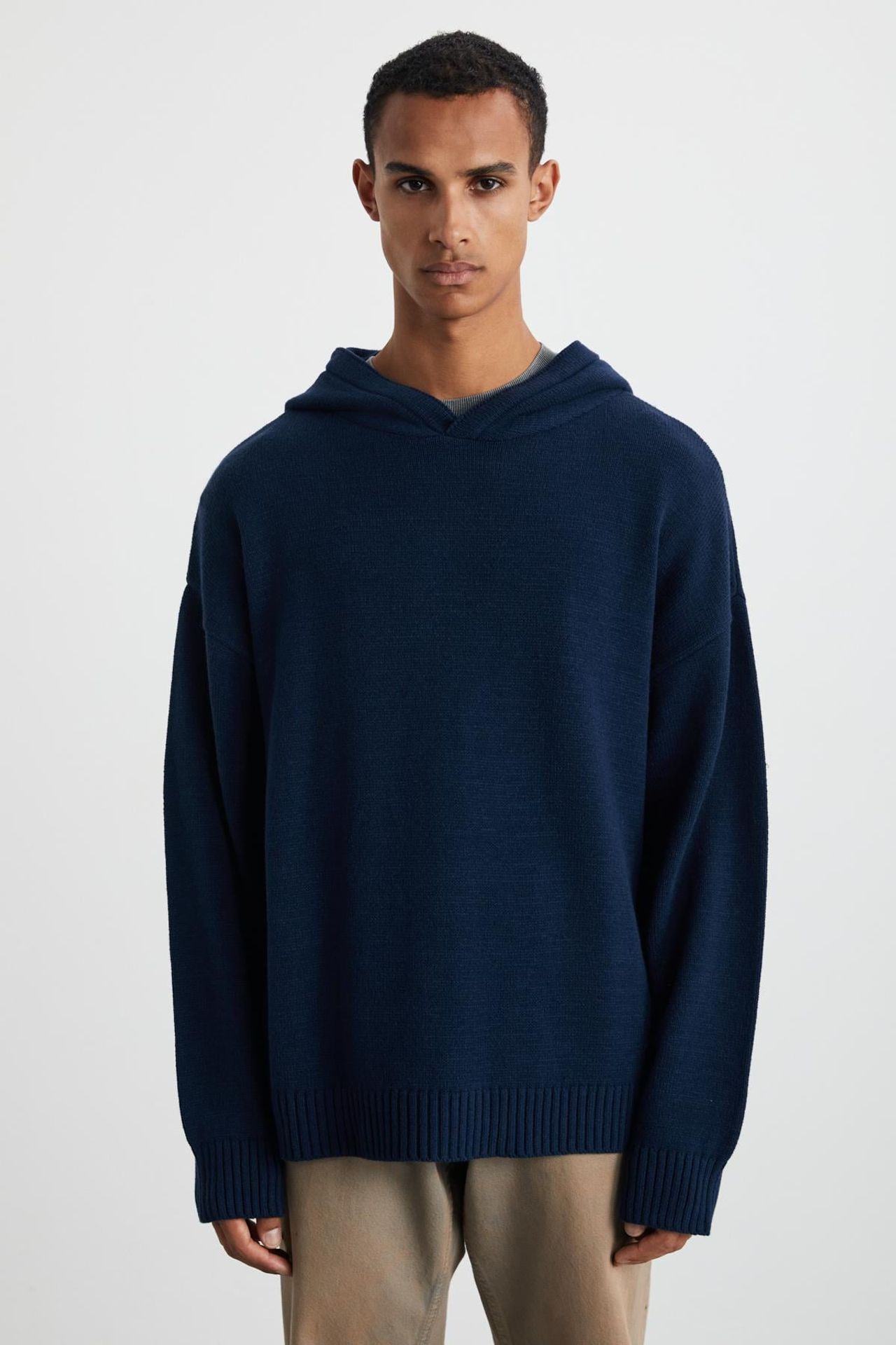 GRIMELANGE Oversize Kapüşonlu Fitilli Kazak 2