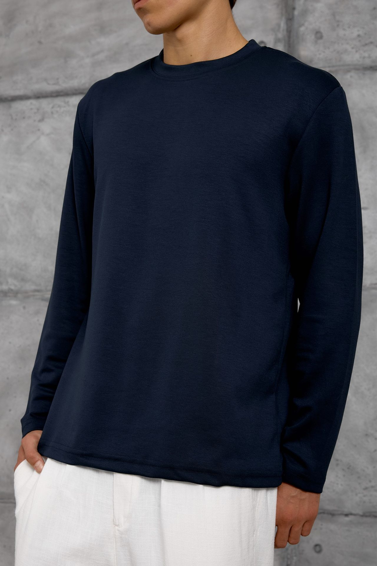 NOMARC Normal Kalıp Bisiklet Yaka Sweatshirt 5