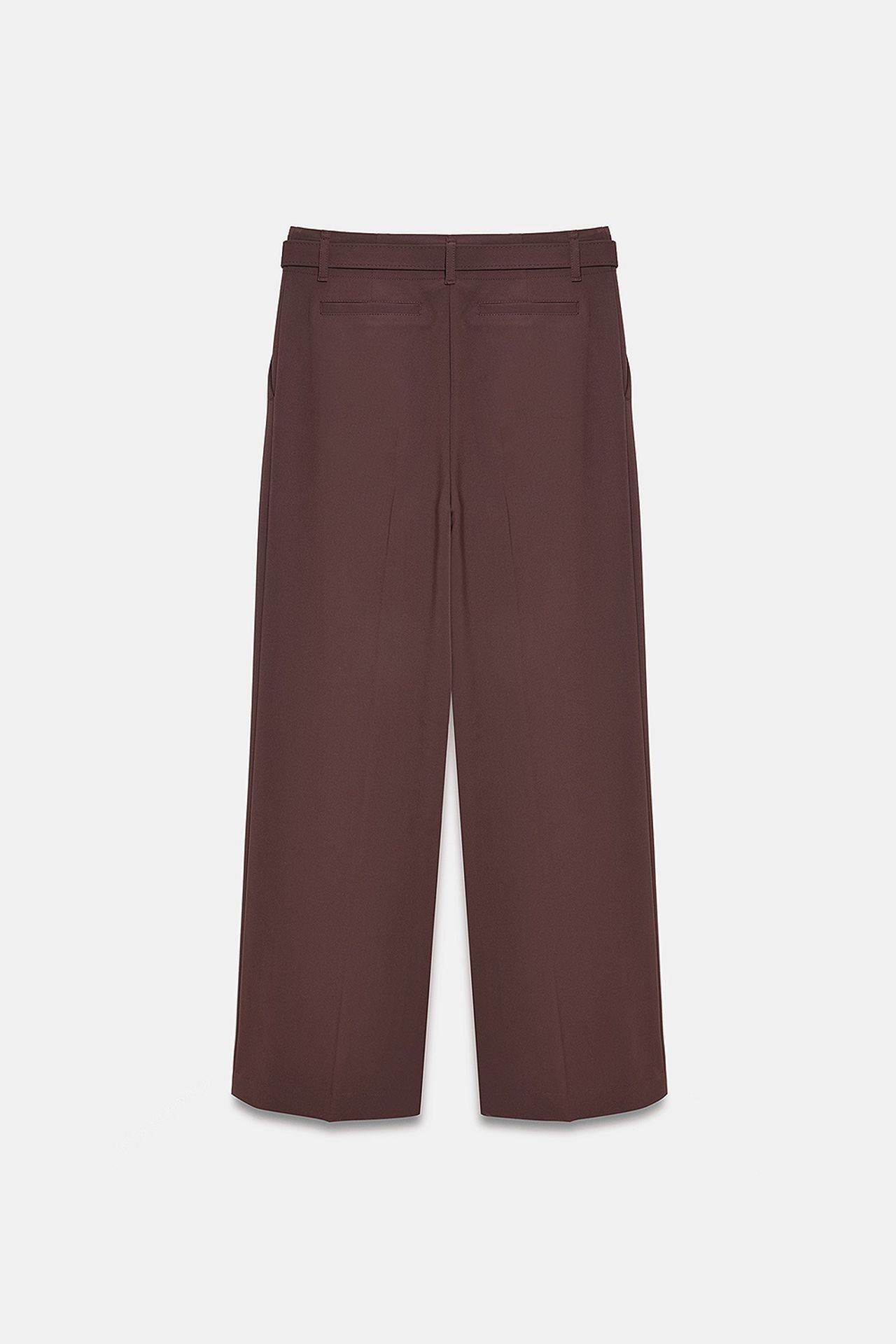 DILVIN Kemerli Geniş Paça Krep Pantolon 6