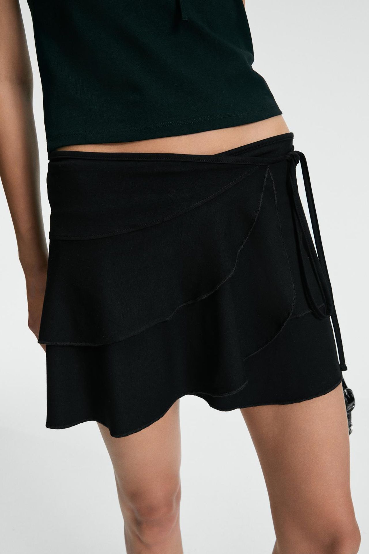 ETHIQUET A-Line Wrap Midi Skirt 5