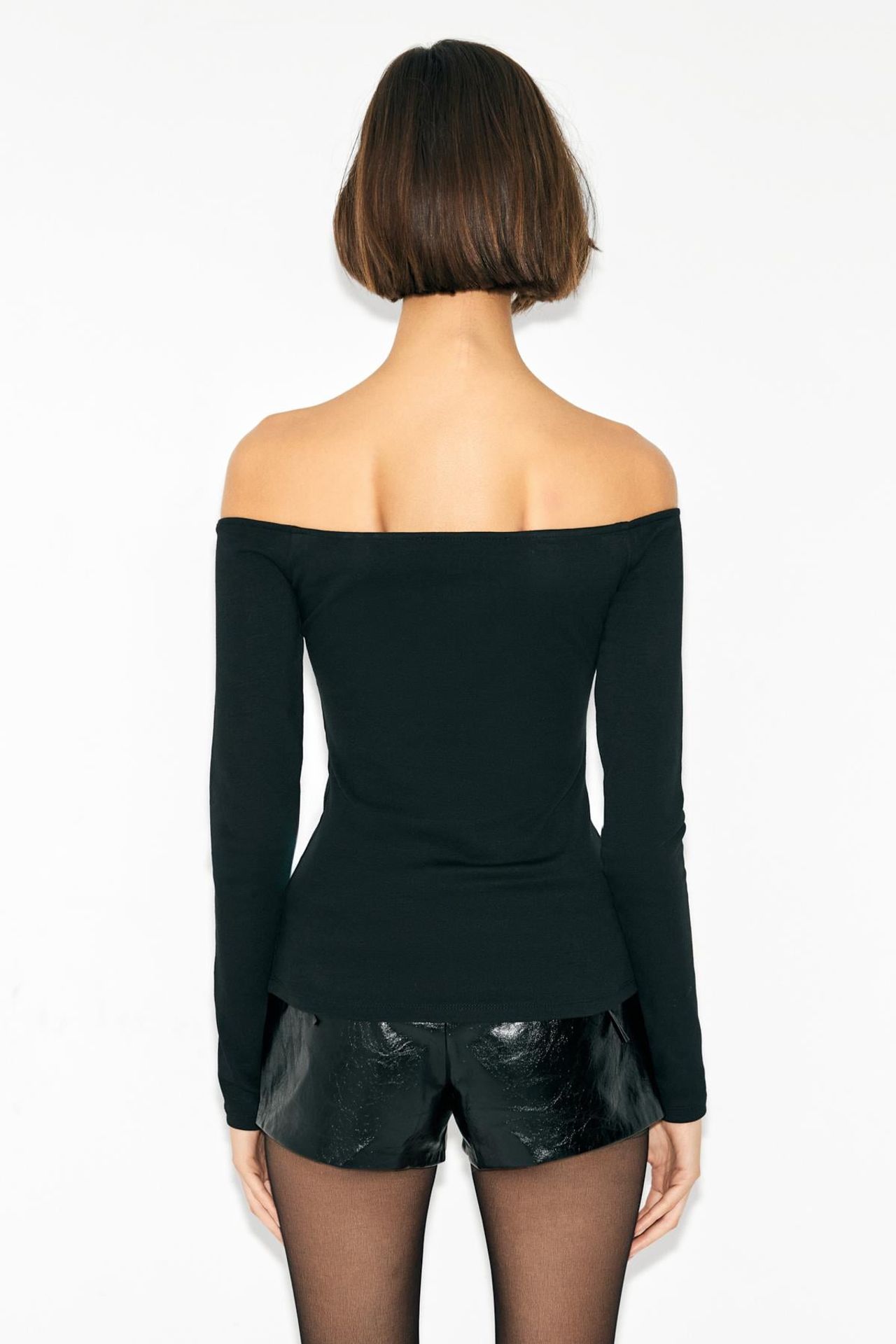 GRIMELANGE Off-Shoulder Stone Detail Blouse 6