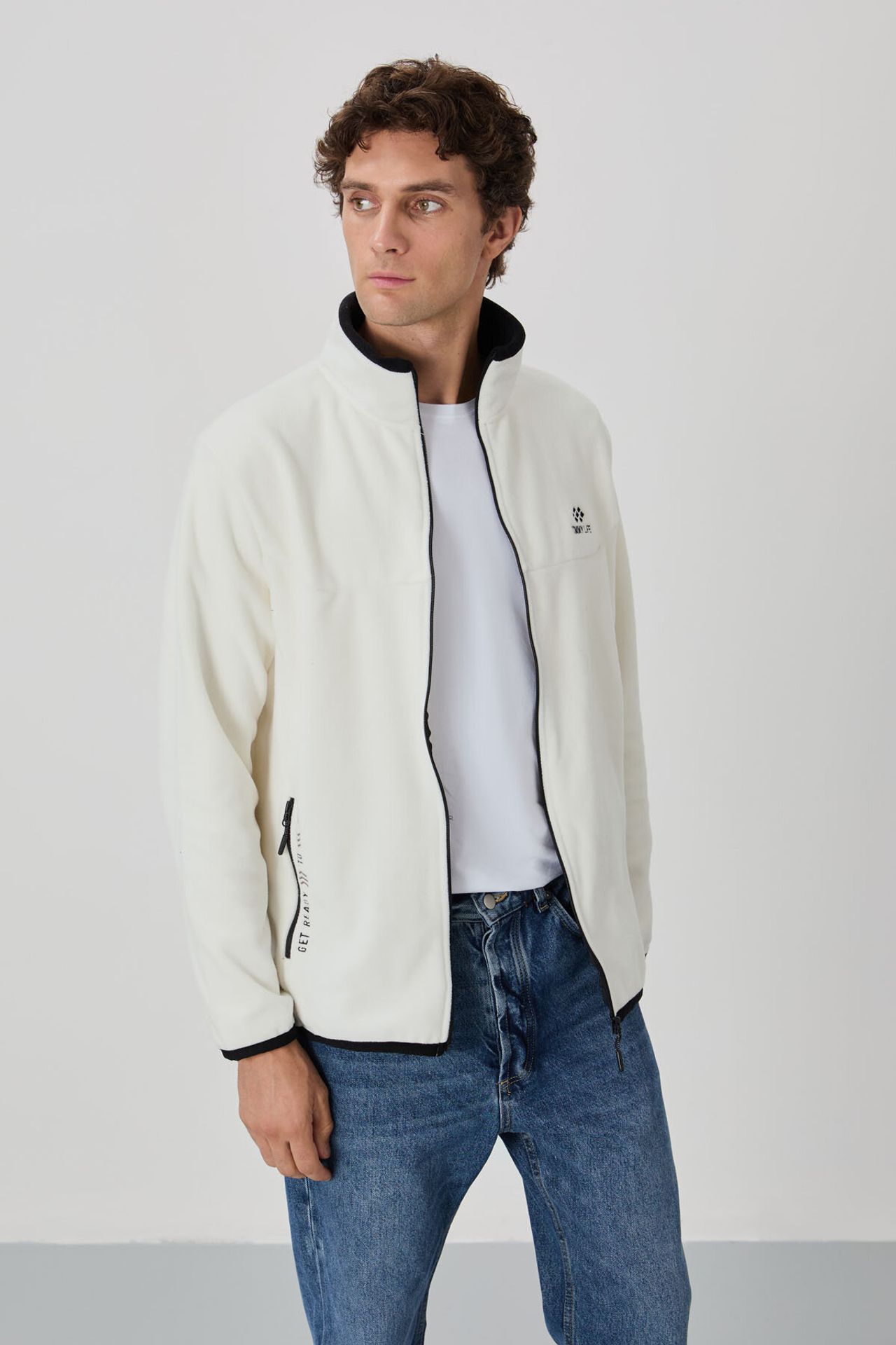 TOMMY Men's Plush Zip-Front Sweatshirt 4