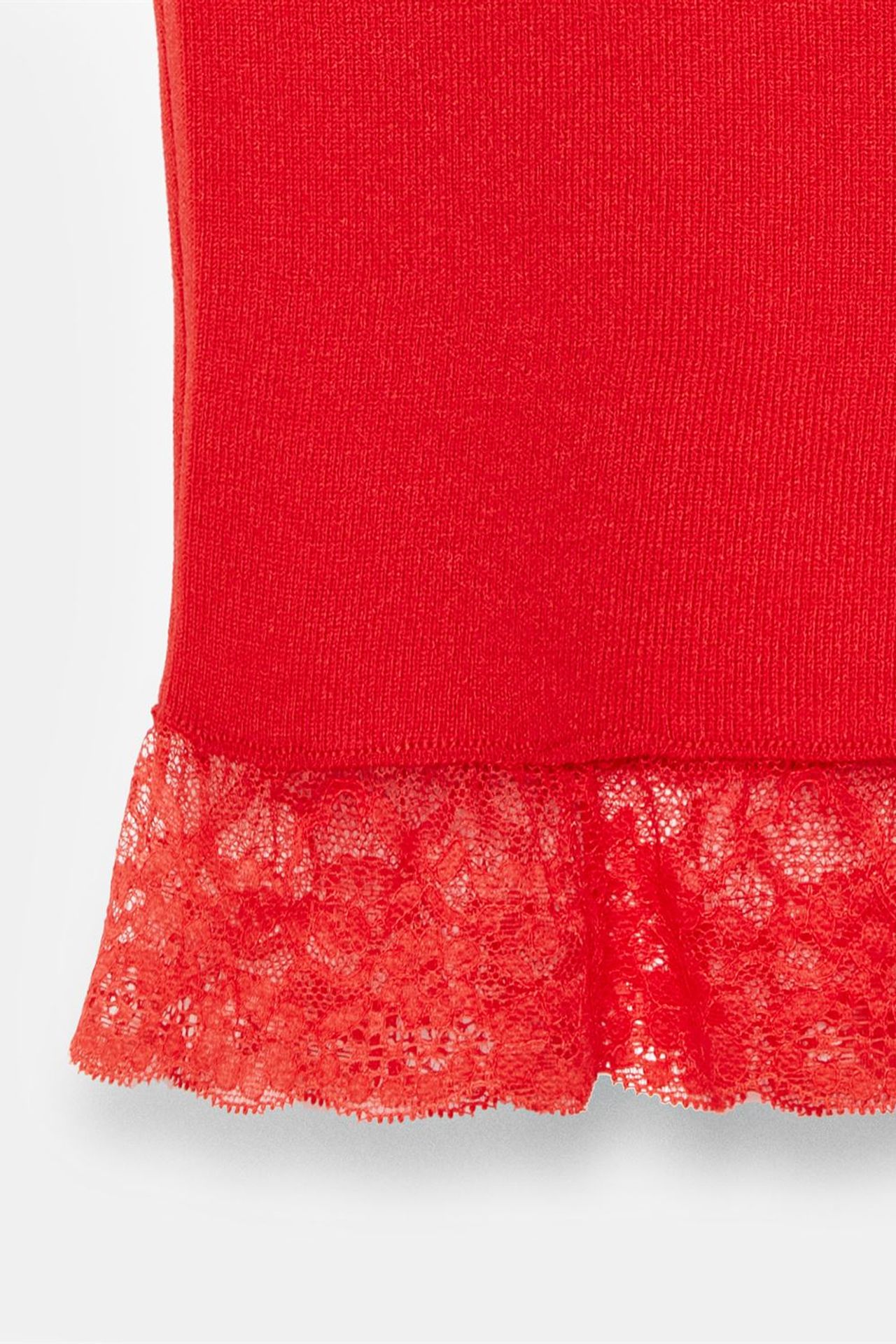 DILVIN Ribbed Lace Halterneck Blouse 7