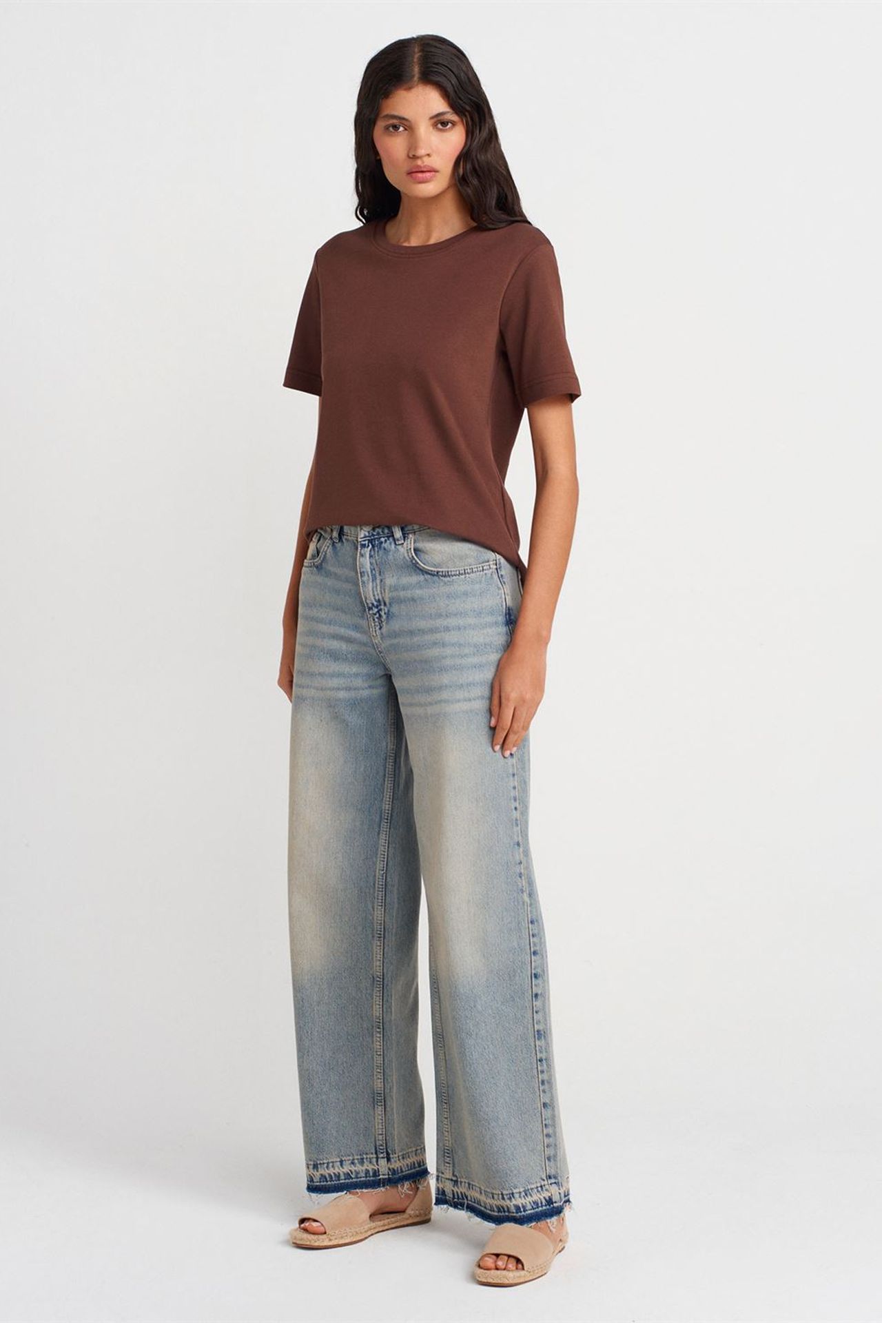 DILVIN Women's Cotton Crew Neck T-Shirt 4