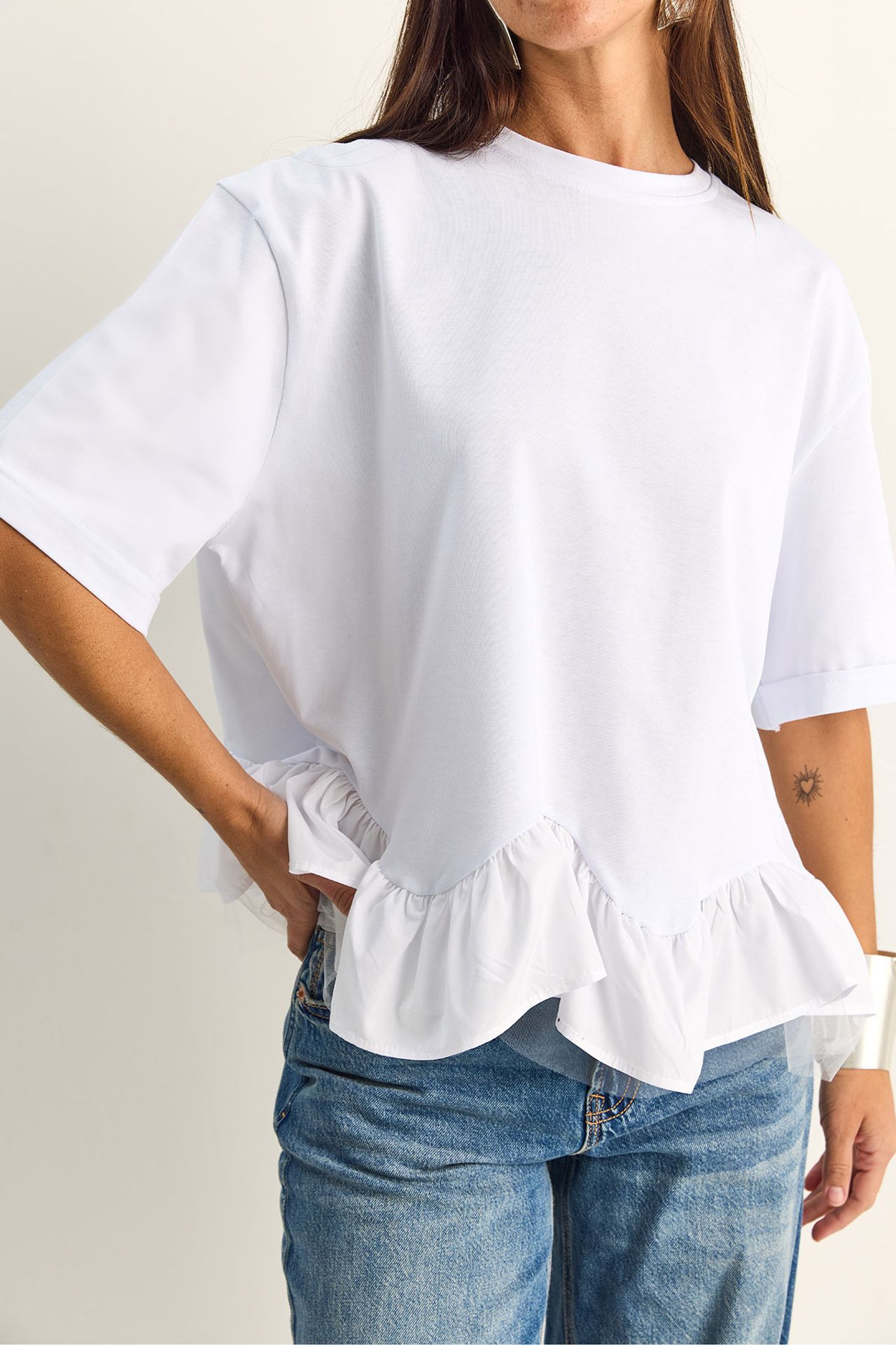 LUCCI Women's Cotton Elastane T-Shirt 6