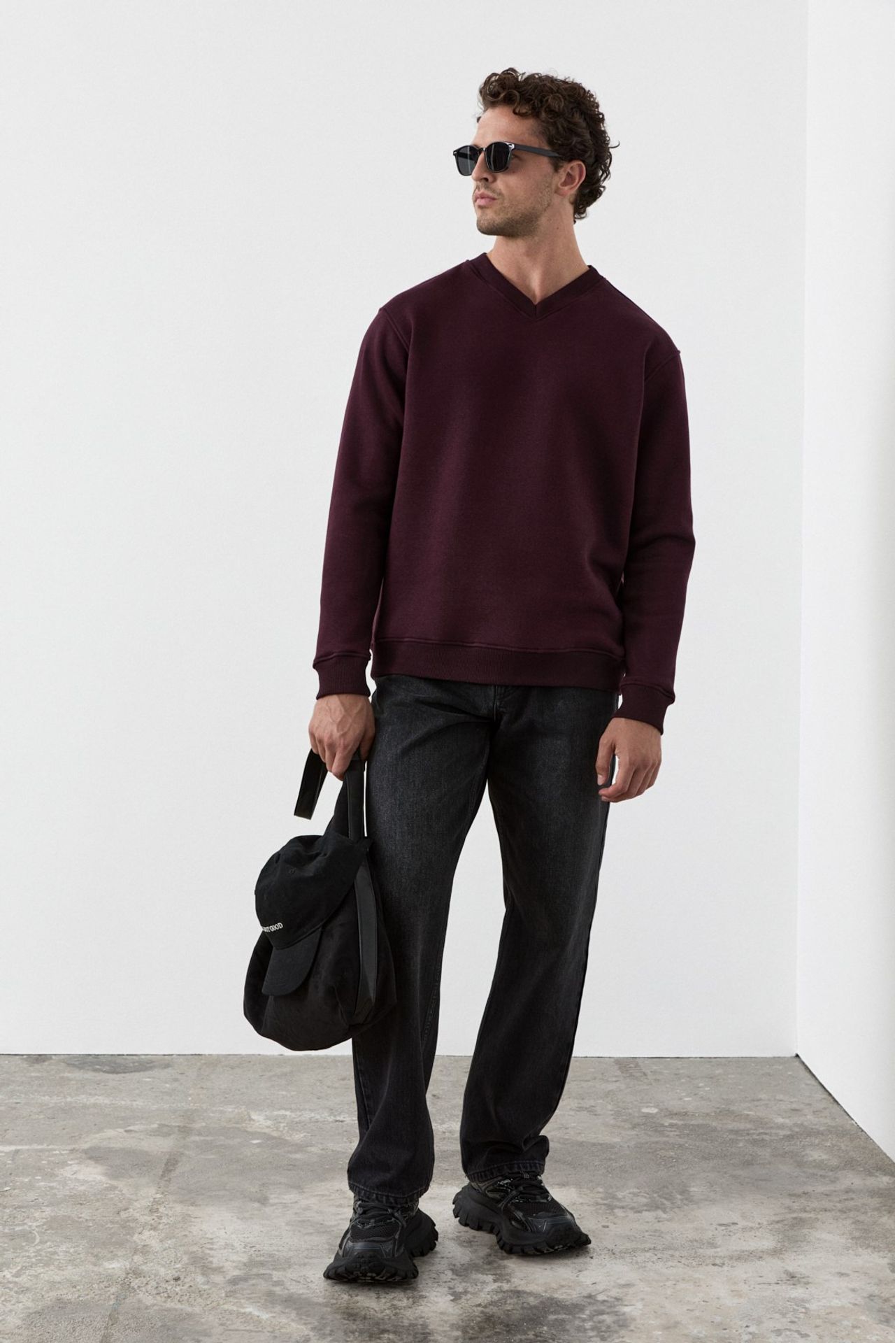 GRIMELANGE Regular Fit Crew Neck Sweatshirt 6