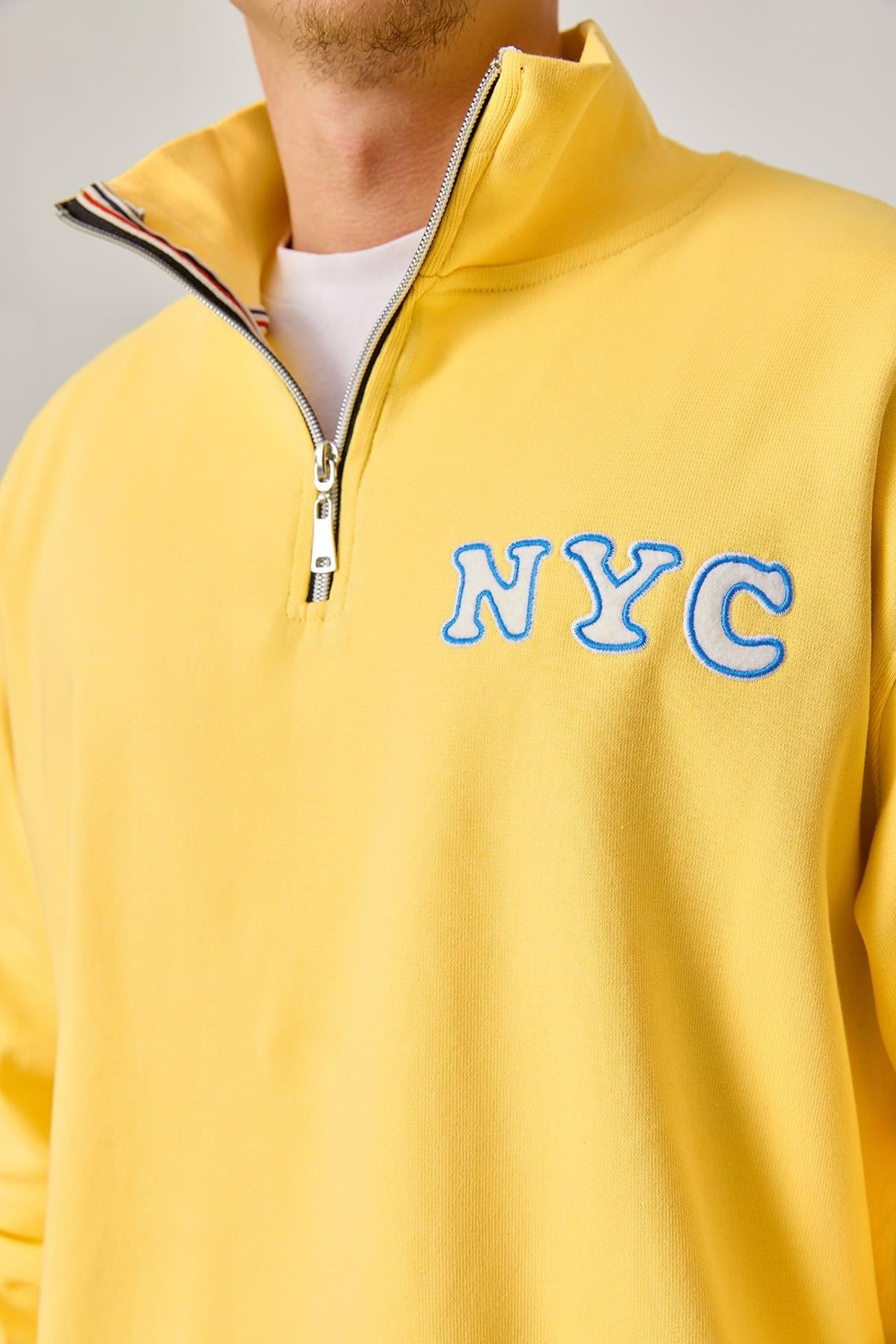 NOMARC Rahat Bisiklet Yaka Uzun Kollu Sweatshirt 2