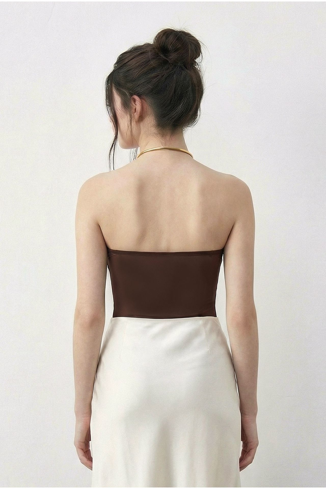 LUCCI V-Neck Blouse with Accessory Detail 4