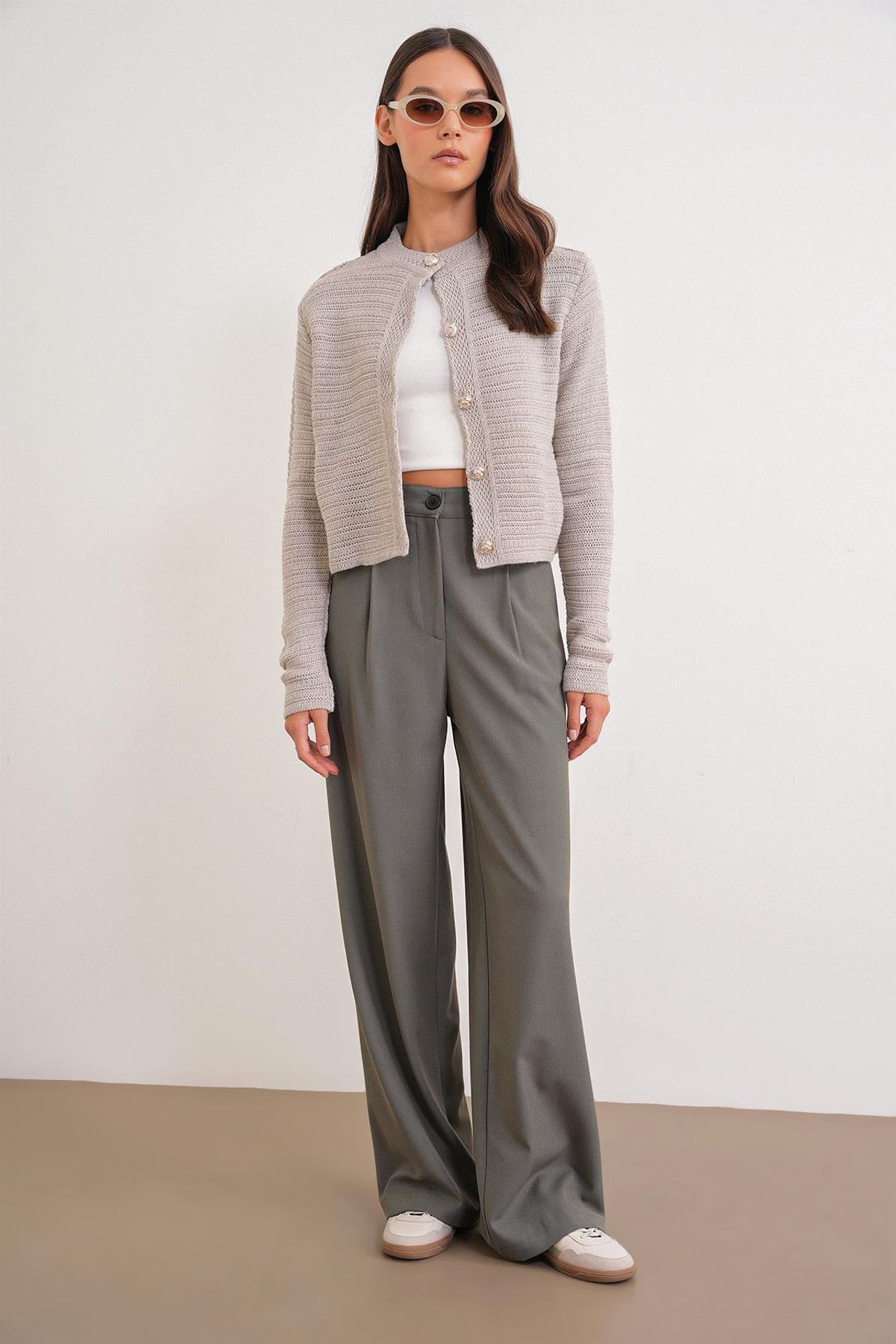 Mixray High Waist Palazzo Pants with Pockets 2