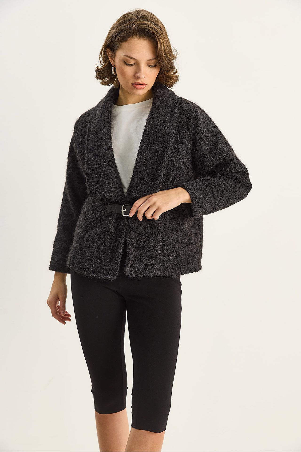 LUCCI Coat with Belt Detail