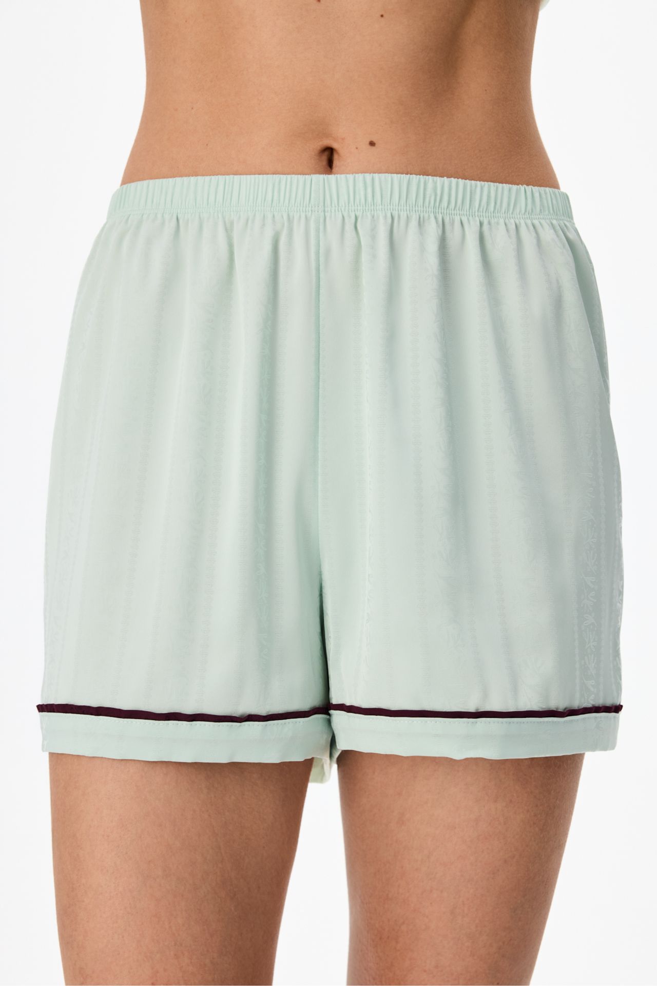 PENTI Aurora Satin Floral Shorts Pajama Bottoms 1