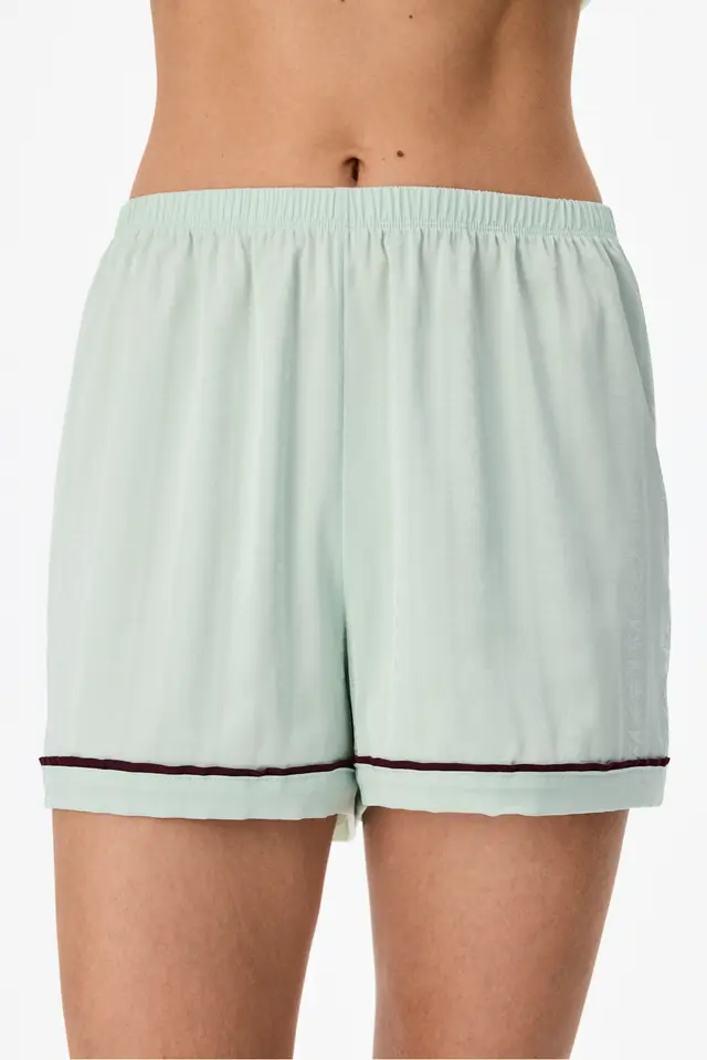 PENTI Aurora Satin Floral Shorts Pajama Bottoms