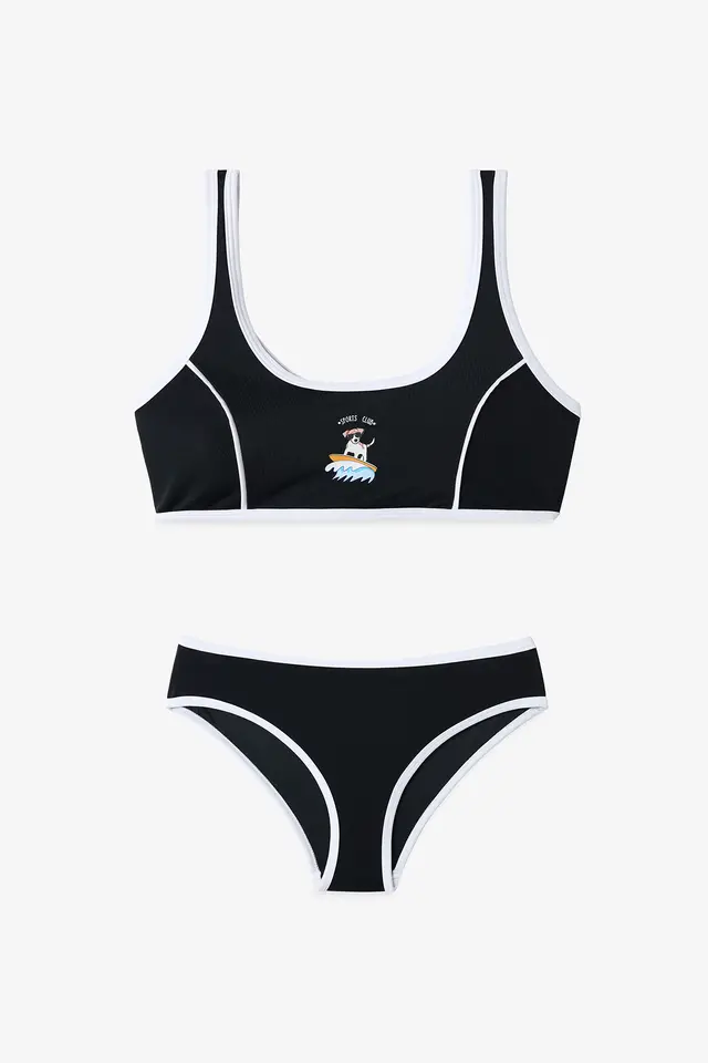 PENTI Girls' Puppy Halter Bikini Set