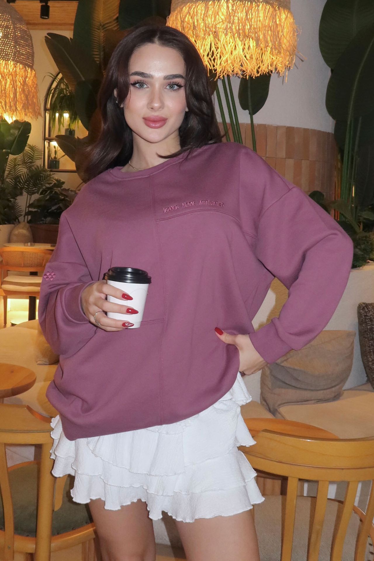 TOMMY Oversized Crew Neck Sweatshirt 1