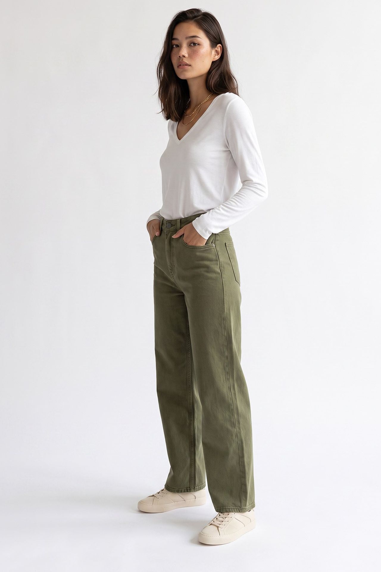 MIXRAY Women's Straight-Leg Pants