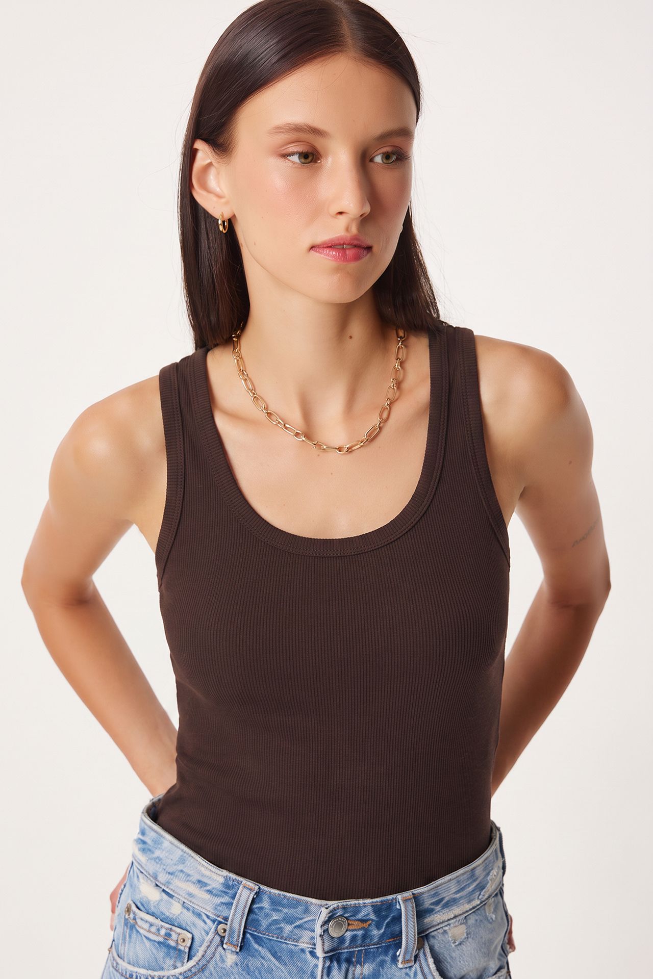 ISTANBUL 3-Pack Ribbed Cotton Cami Tops 2
