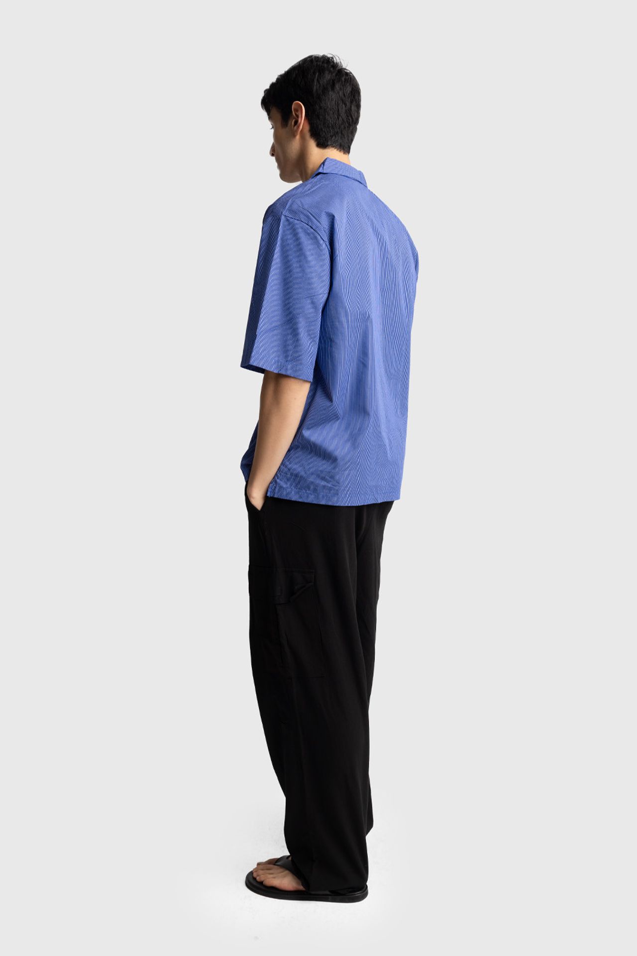 GIESTO Men's Pinstripe Short Sleeve Shirt 5