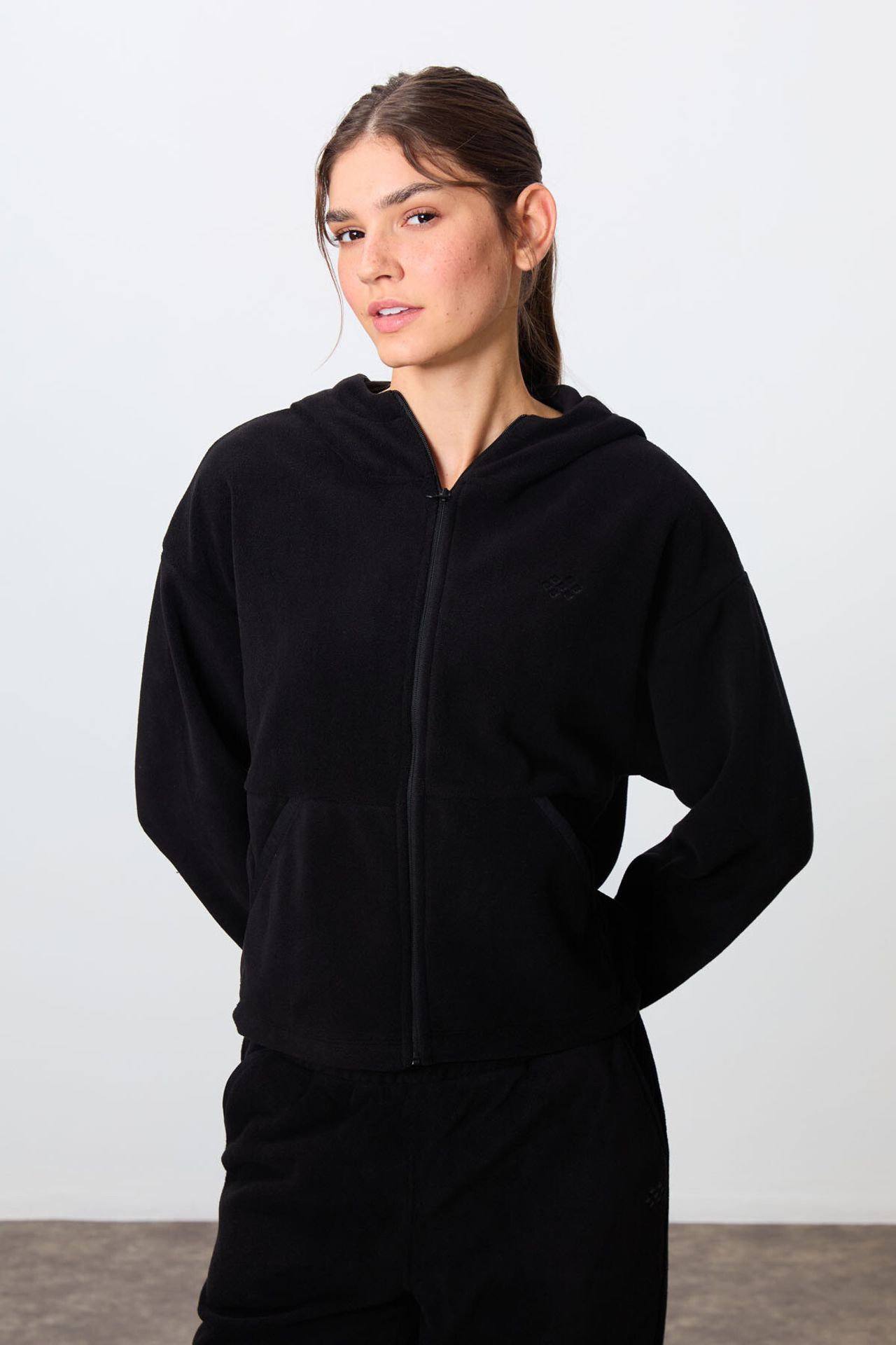 TOMMY Oversized Hooded Zipper Tracksuit Set 2