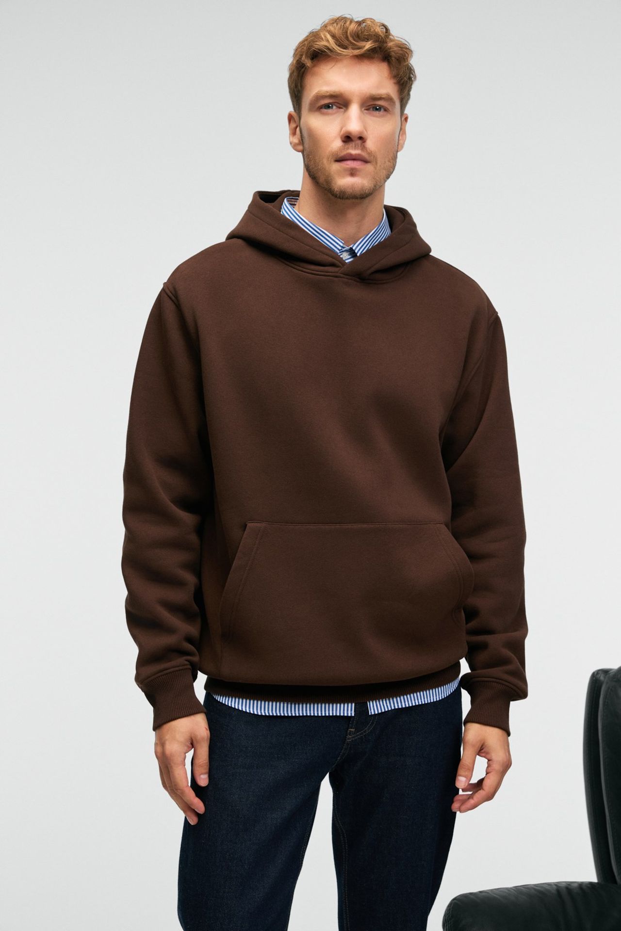 GRIMELANGE Geniş Kesimli Kapüşonlu Cepli Sweatshirt 3