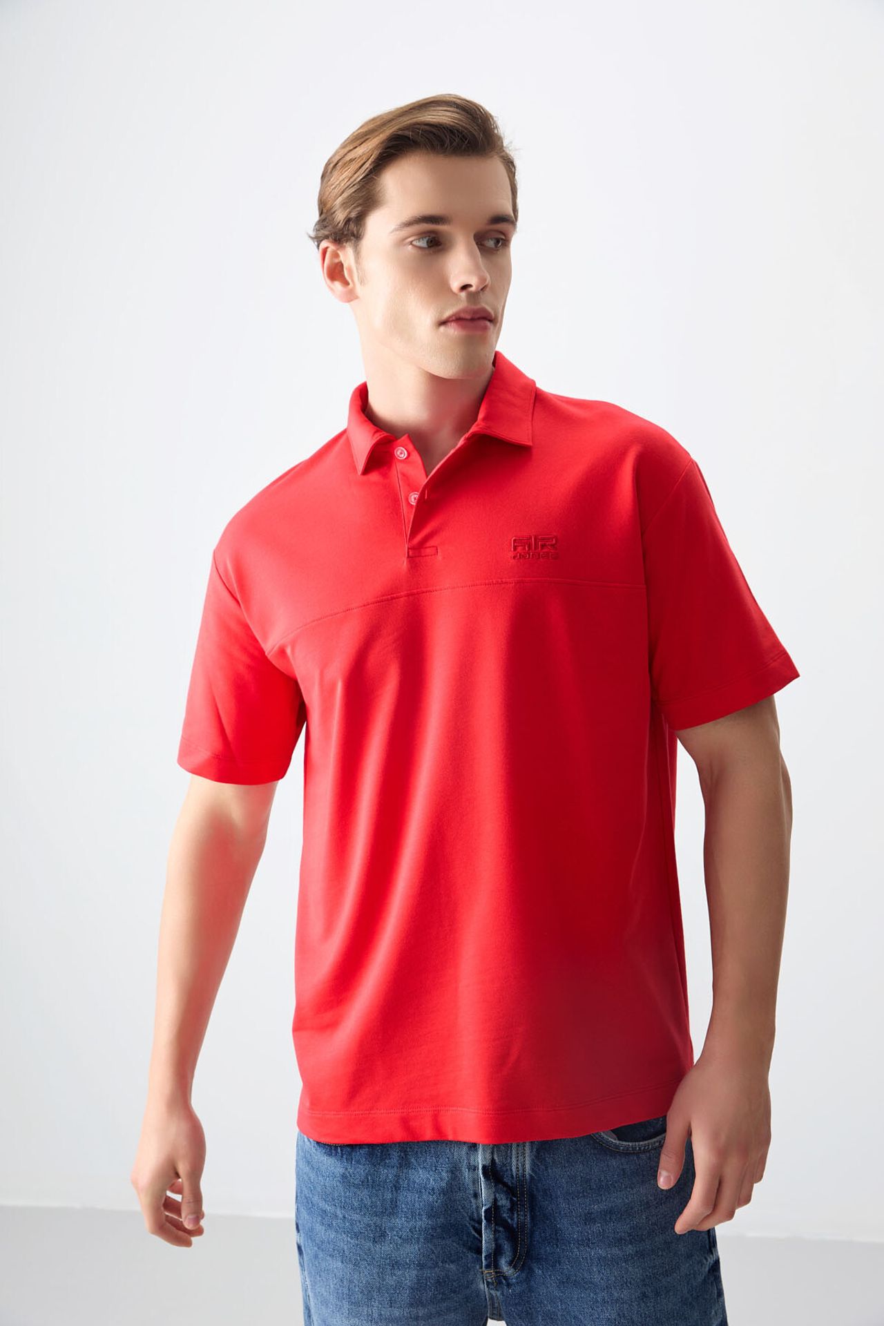 TOMMY Oversized Polo Collar T-Shirt 5