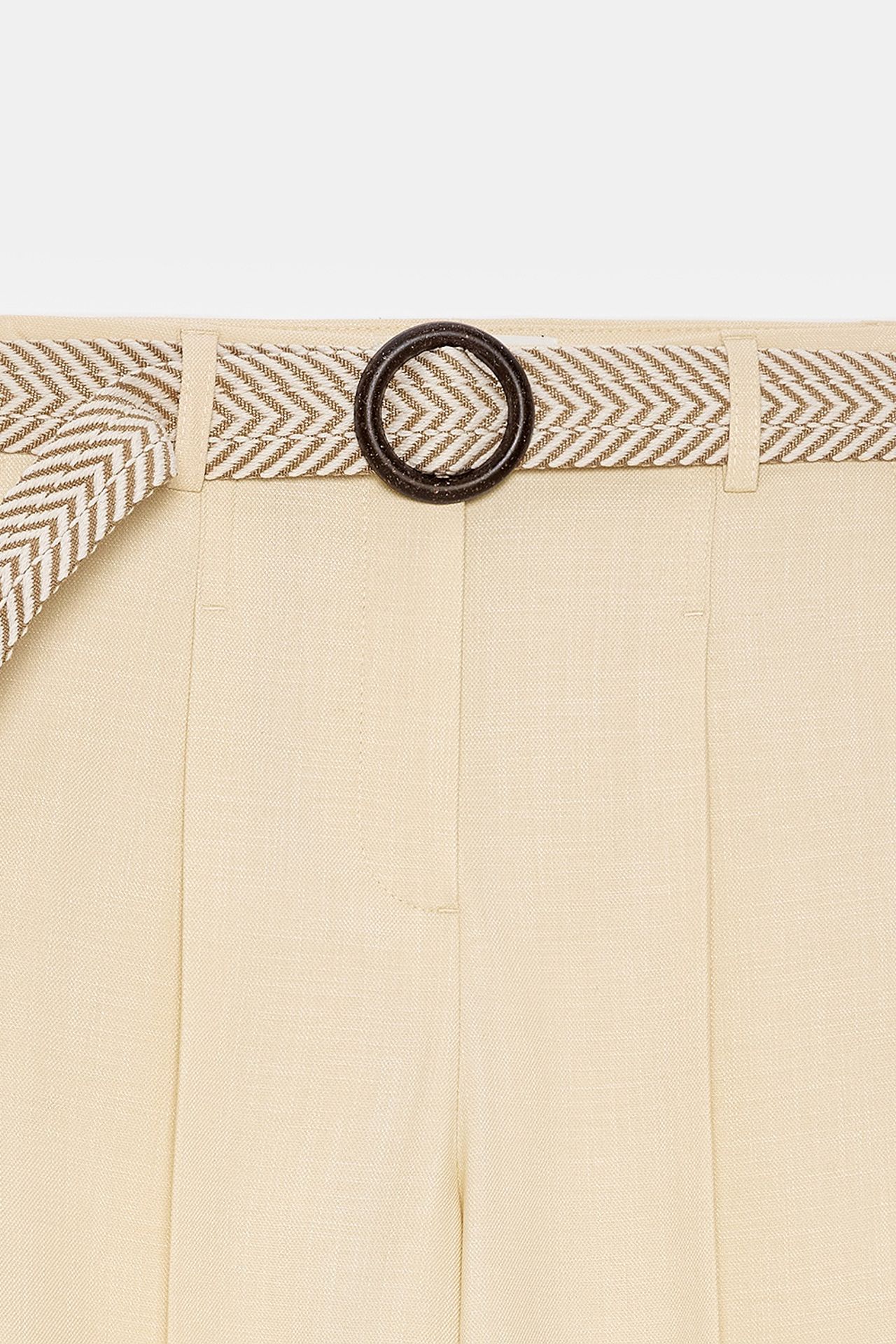 DILVIN Pleated Straight-Leg Crepe Trousers 7