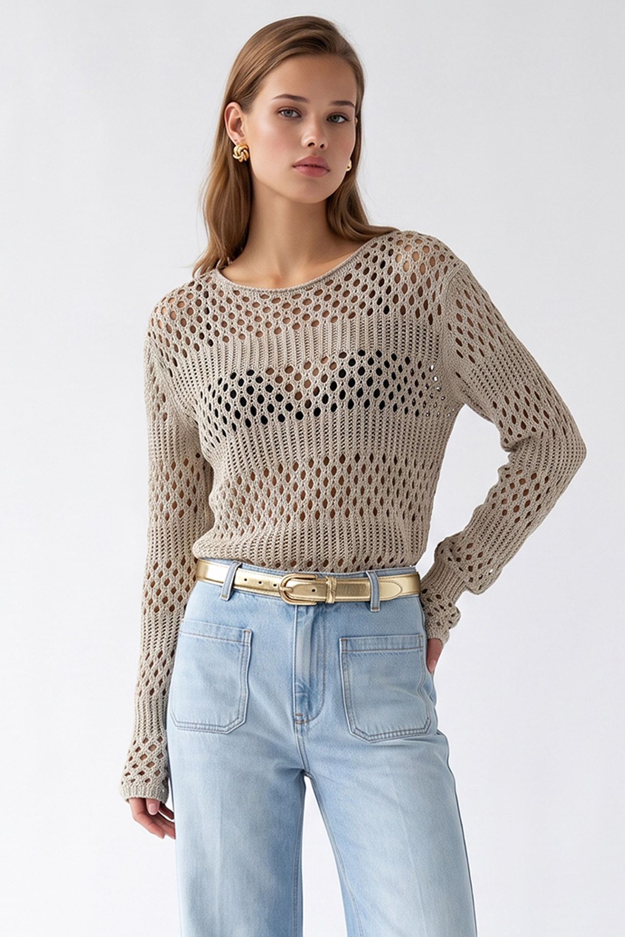 MIXRAY Women's Knit Sweater