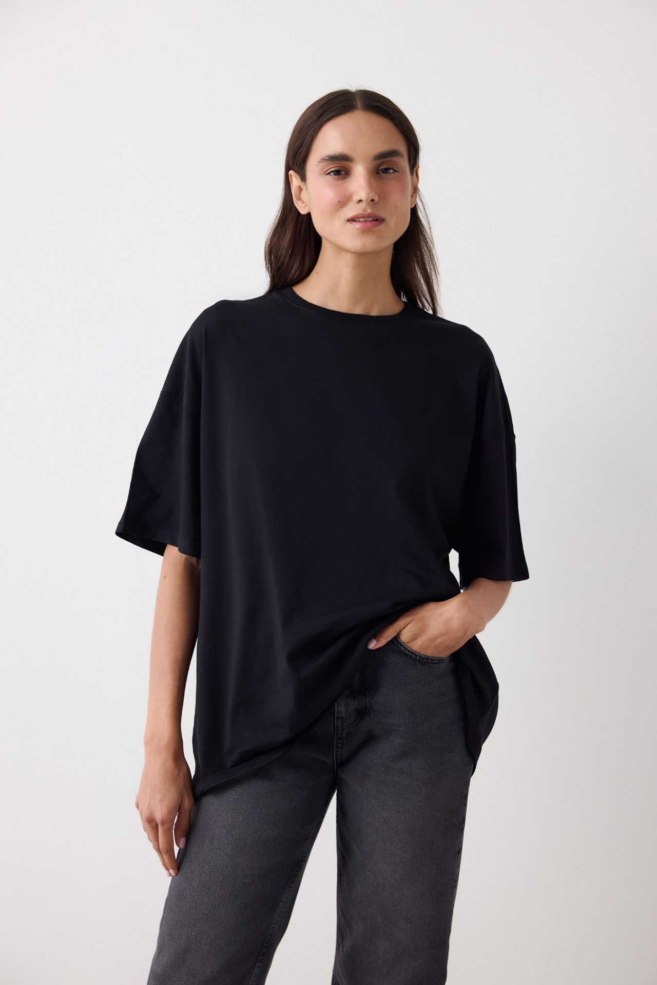 PENTI Basic Oversized Short Sleeve T-Shirt 1
