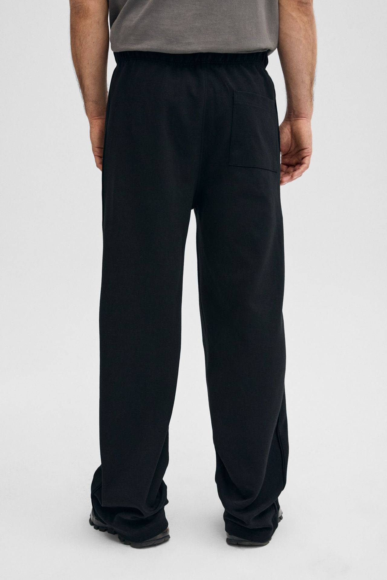 GRIMELANGE Wide Leg Plain Joggers 6